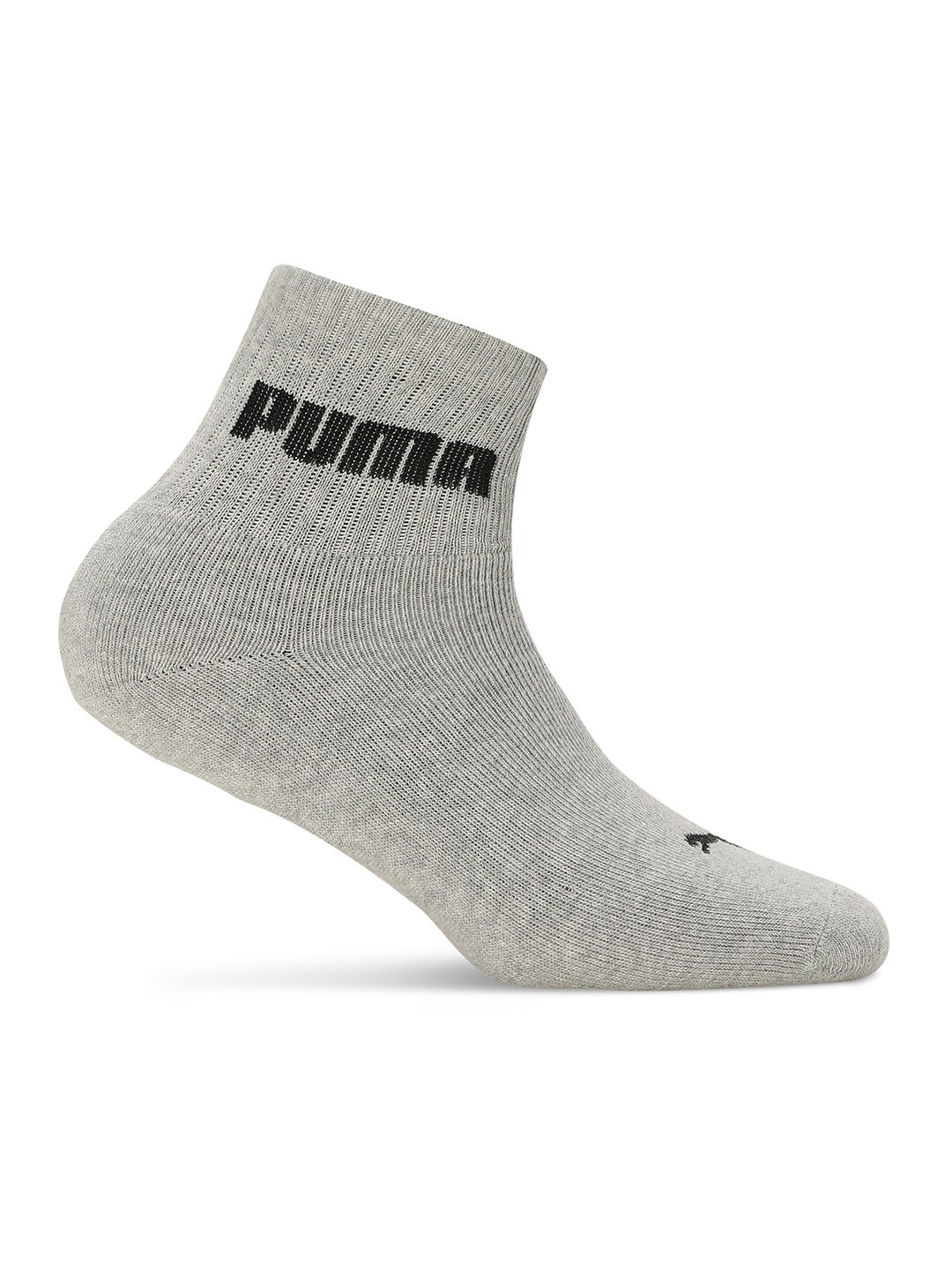 

Puma Sport Quarter Unisex Cotton Above Ankle Length Socks, Grey