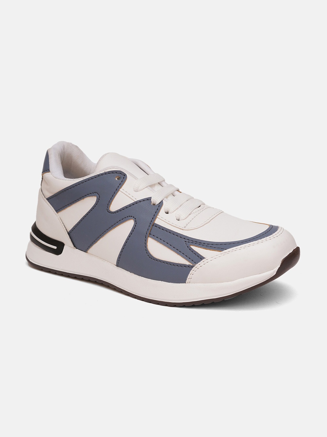 

HASTEN Colourblocked Lace-Up Sneakers, White