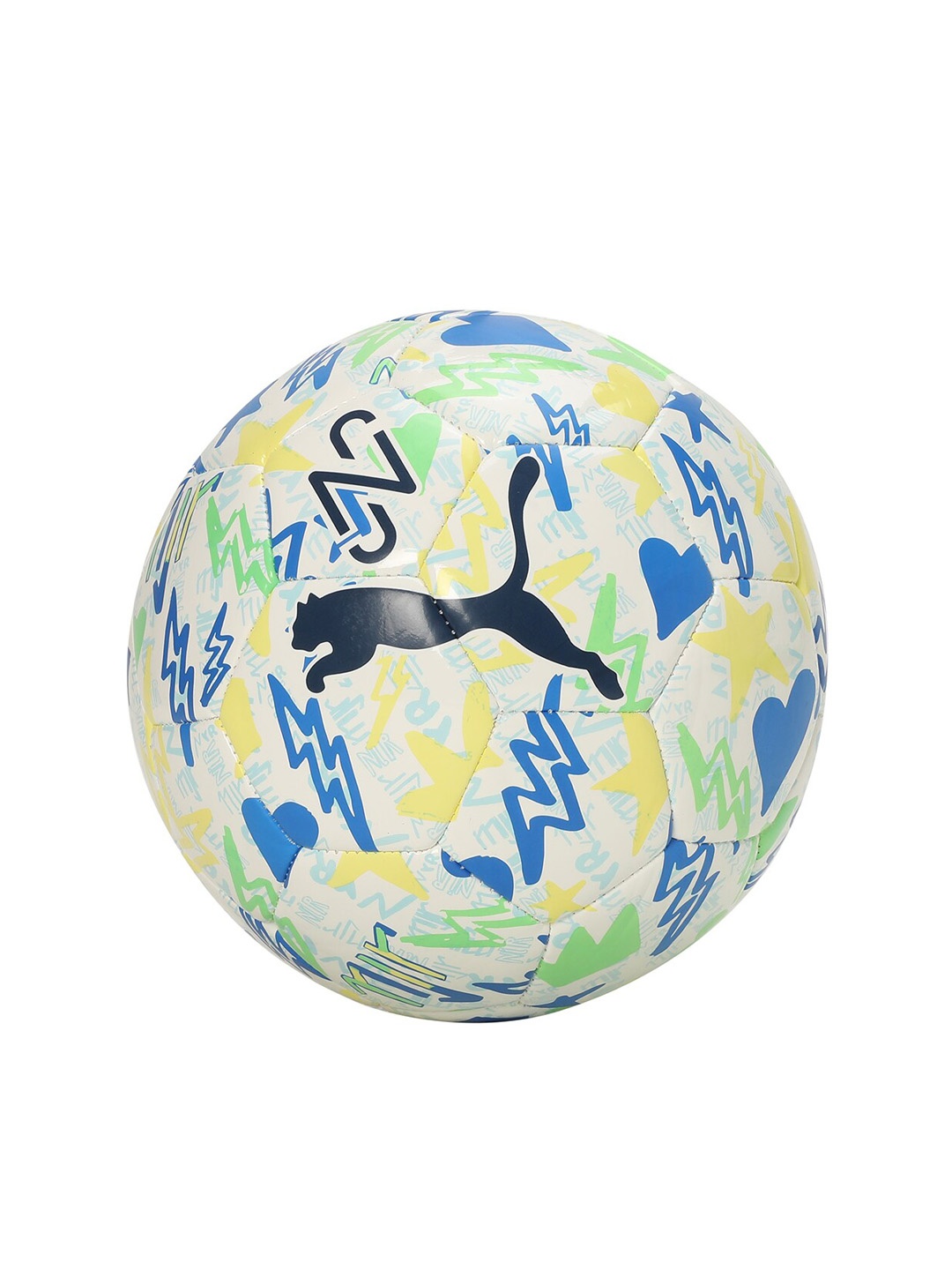 

Puma NEYMAR JR Printed Rubber 32 Panel Footballs, White