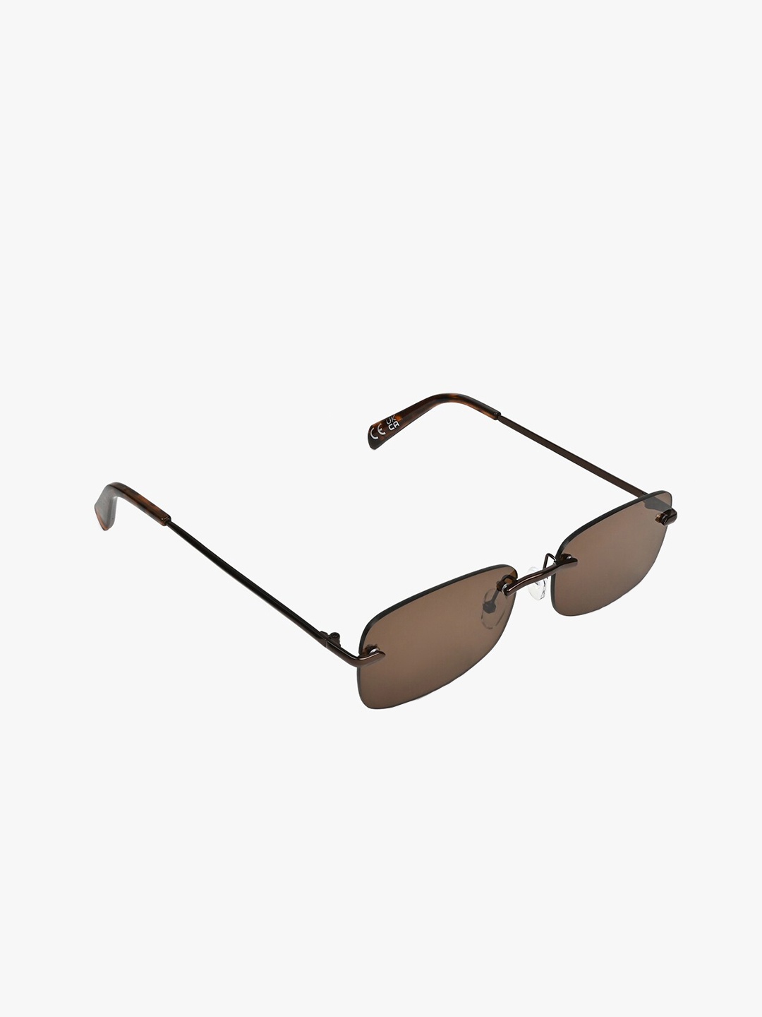 

ALDO Men Full Rim Rectangle Sunglasses KERANI222, Brown