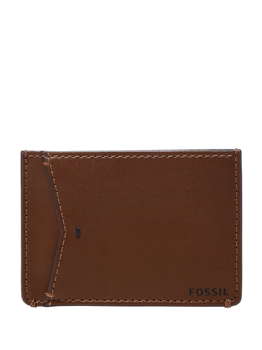 

Fossil Men PU Card Holder, Brown
