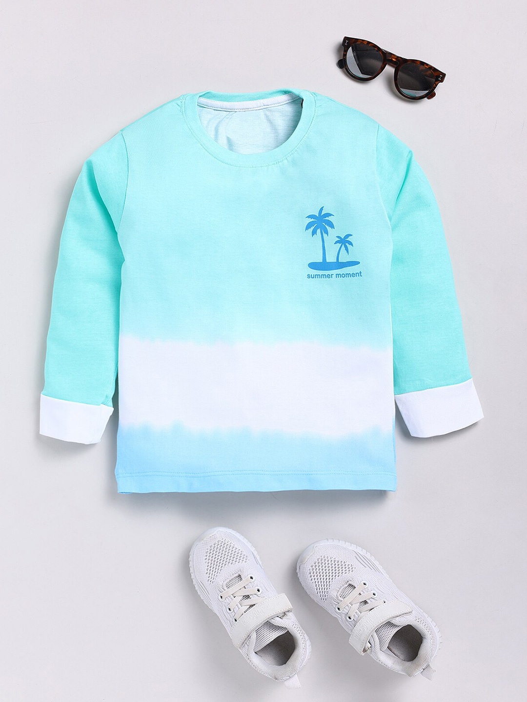 

BAESD Boys Tie and Dyed Cotton T-shirt, Blue