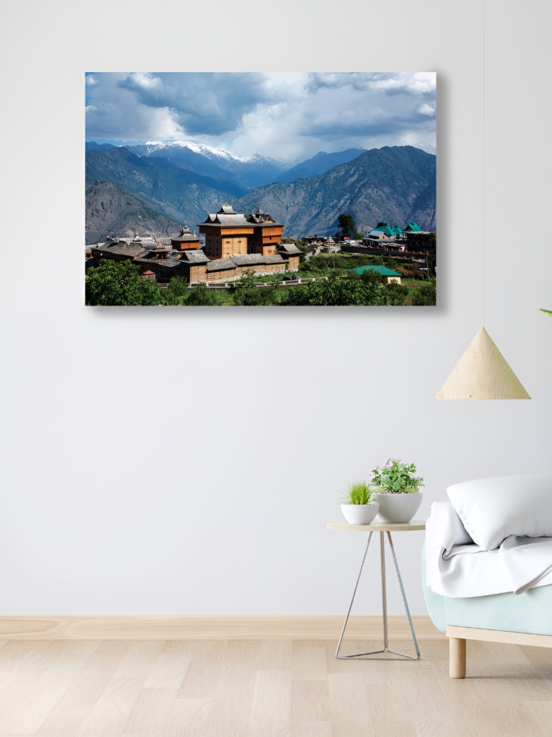 

CVANU Blue& Green Canvas Wall Paintings