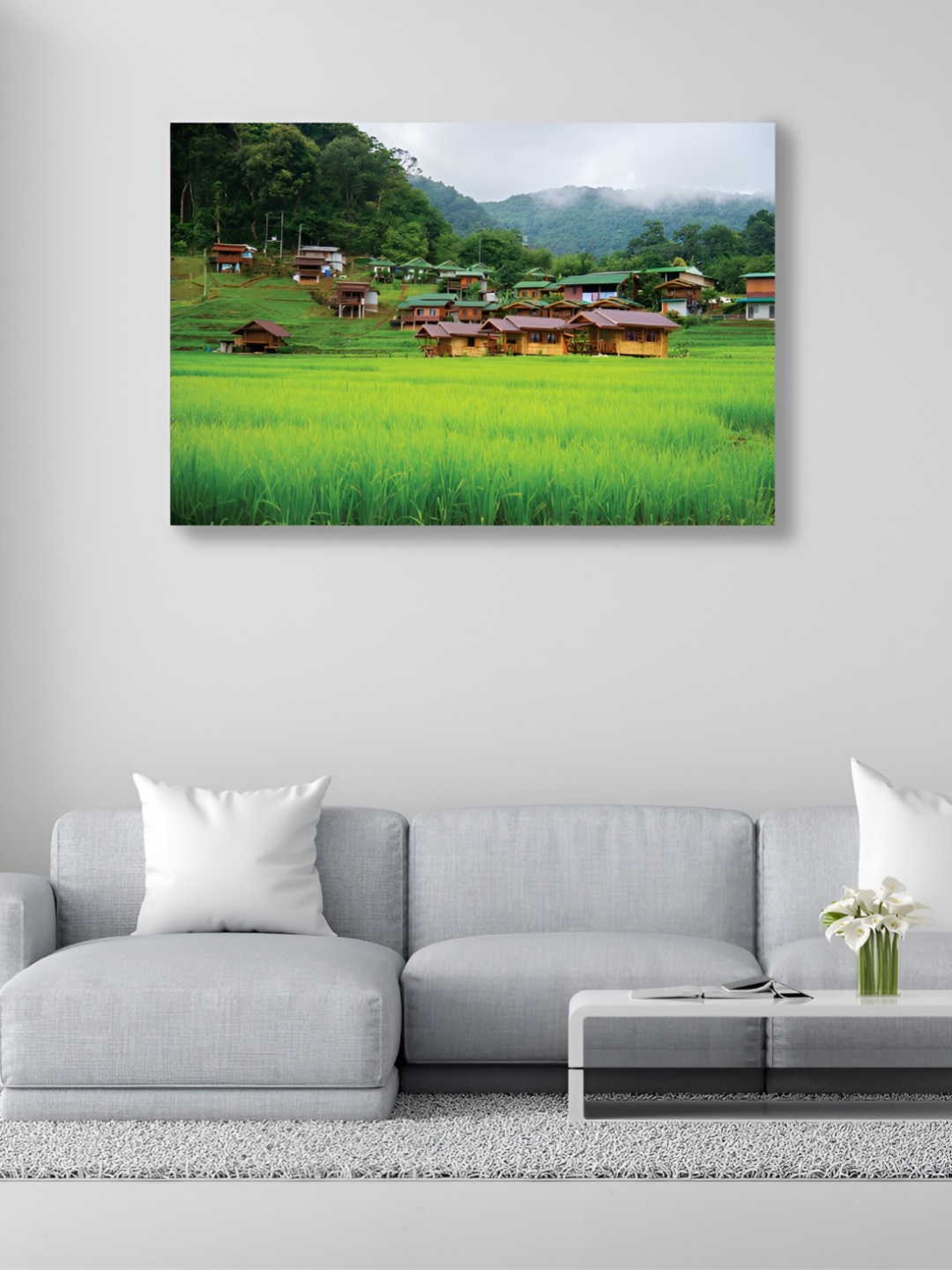 

CVANU Green Photographs Canvas Wall Art