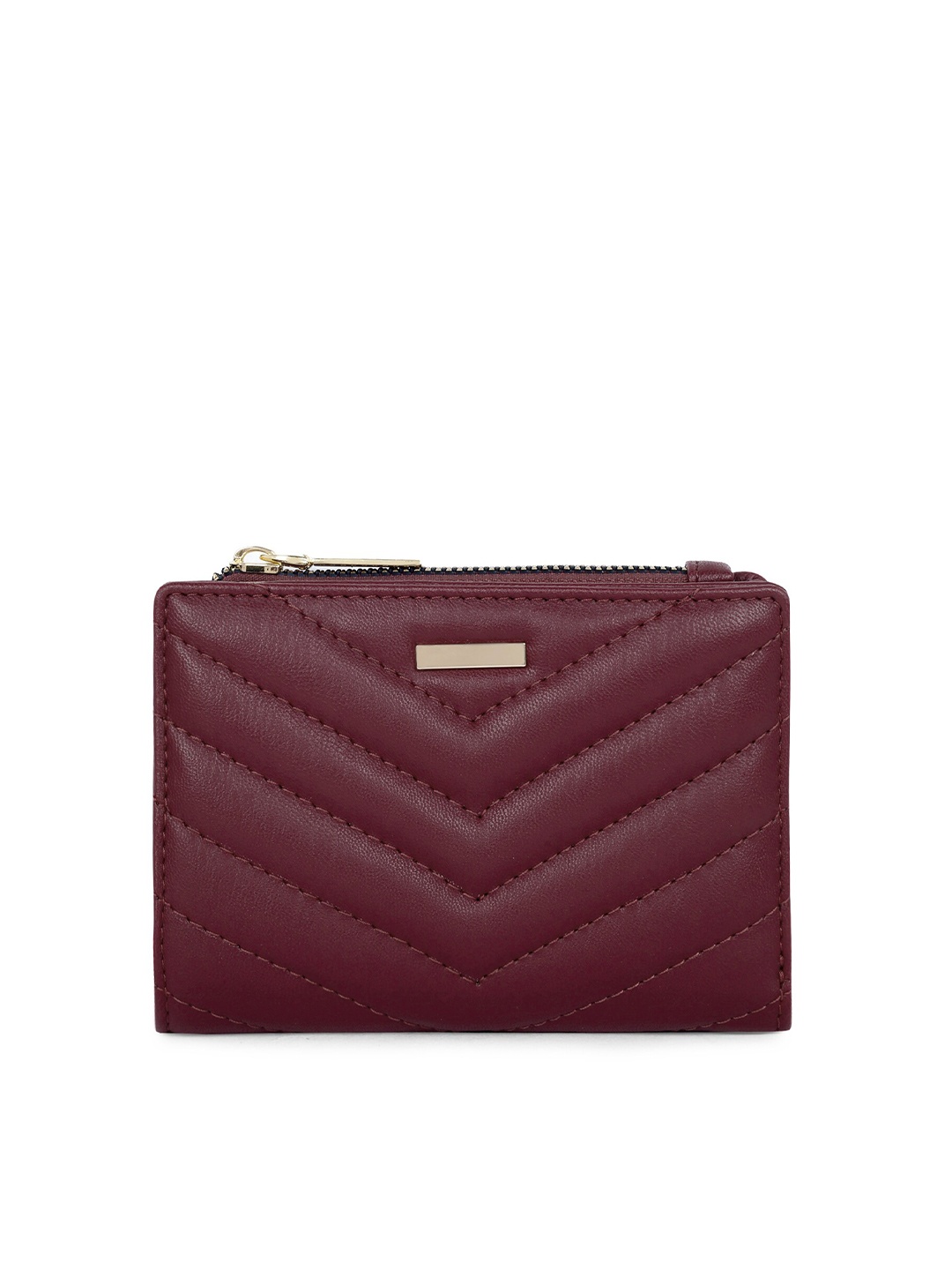 

Mast & Harbour Self Design Two Fold Wallet, Burgundy