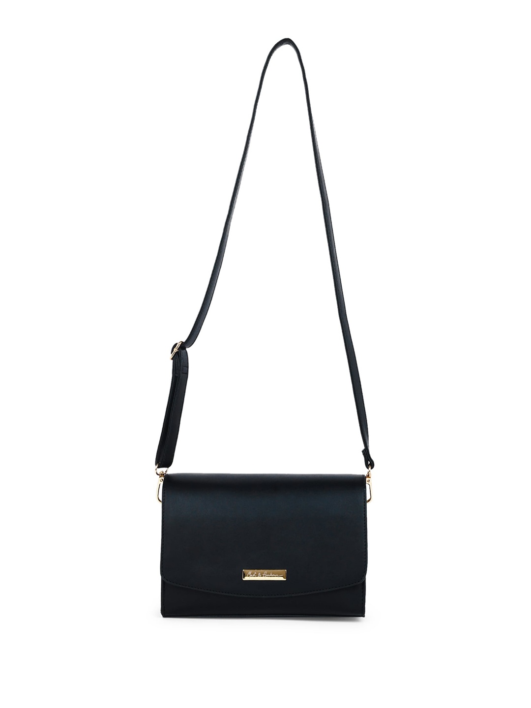 

Mast & Harbour Black Structured Modern Sling Bag