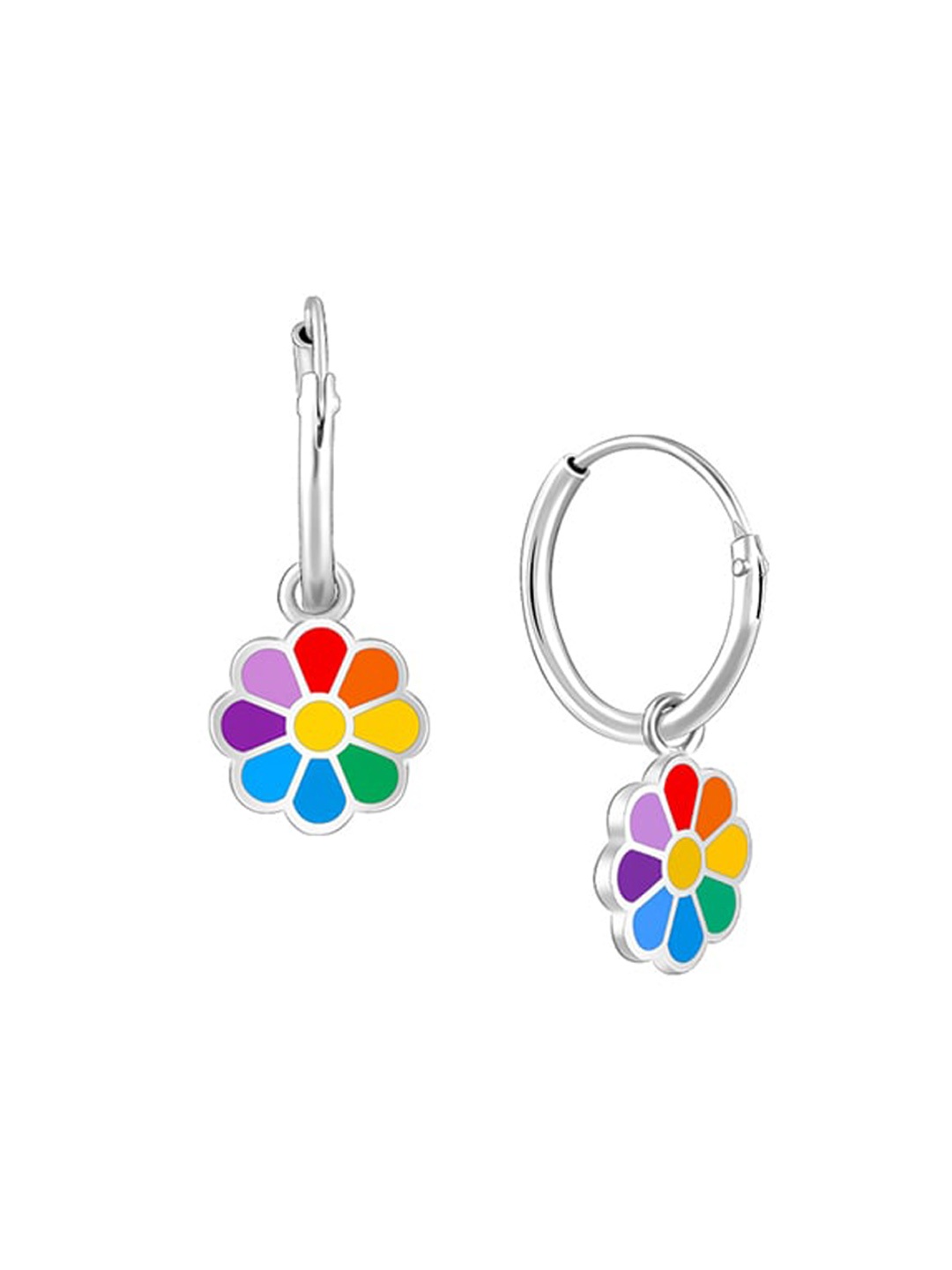 

GIVA Sterling silver Contemporary Hoop Earrings