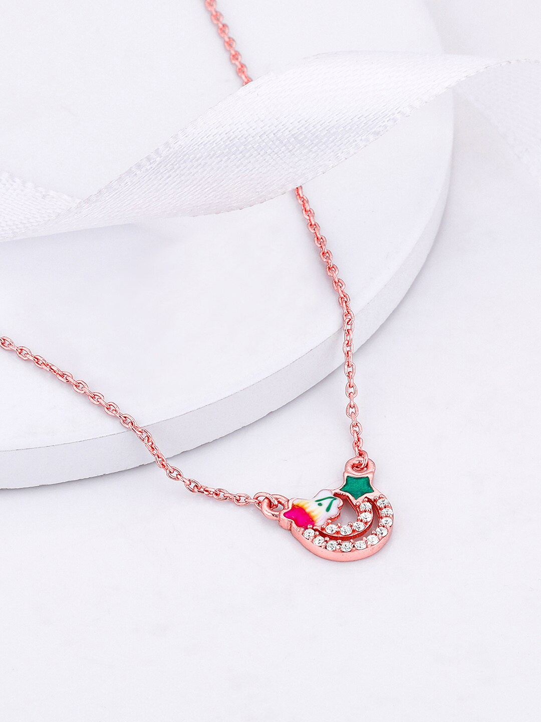 

GIVA 925 Sterling Silver Rose Gold-Plated Necklace