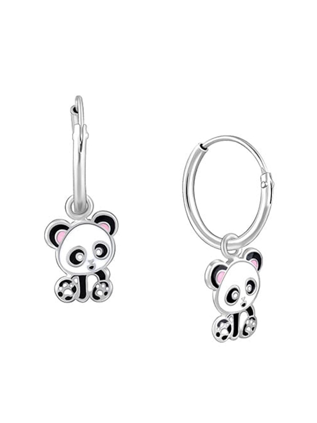 

GIVA Rhodium-Plated Contemporary Drop Earrings, Silver