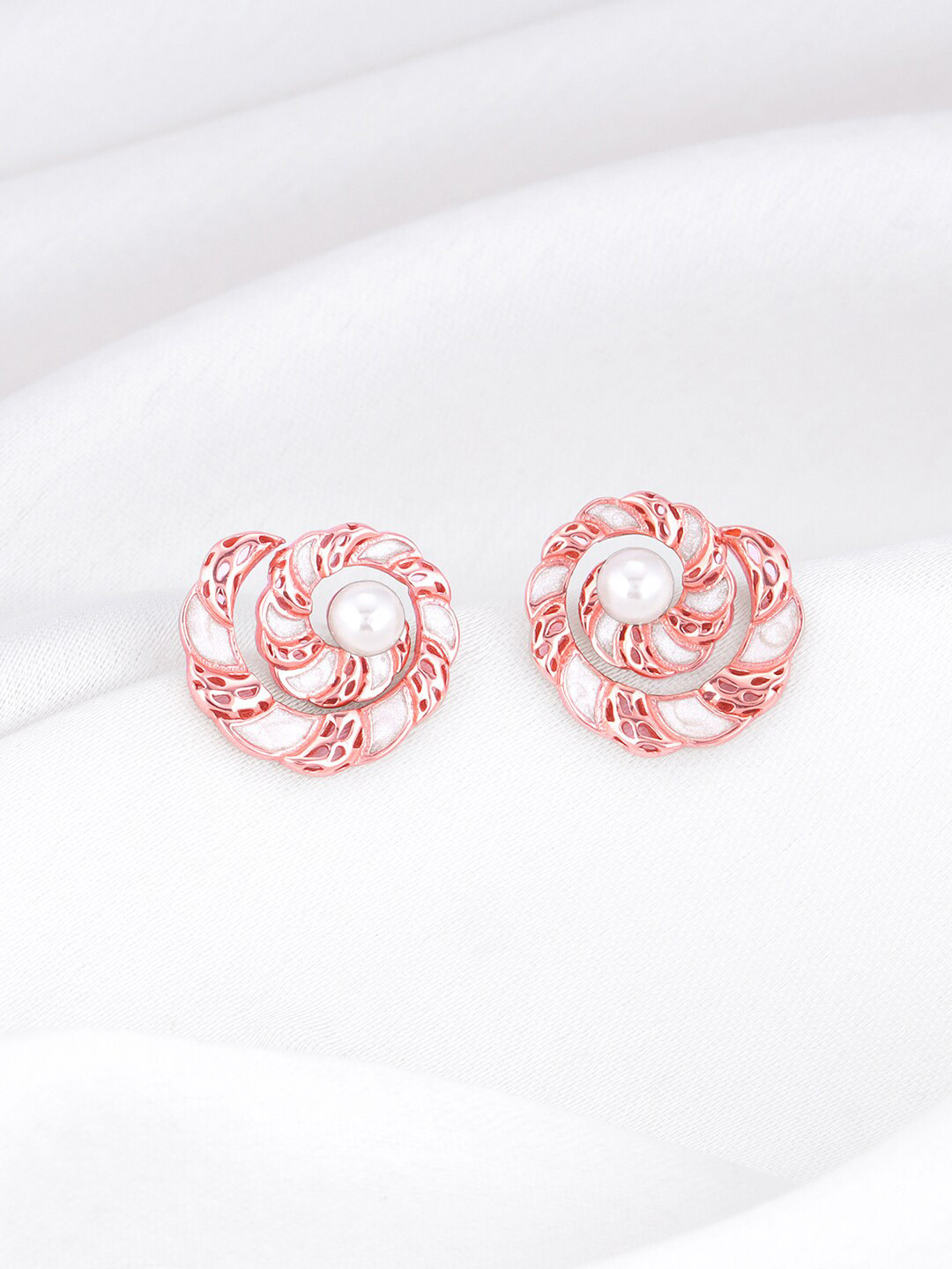 

GIVA Sterling Silver Rose Gold Plated Stud Earrings