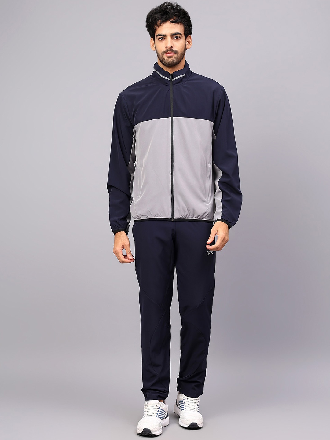 

Shiv Naresh Men Mid-Rise Tracksuits, Navy blue