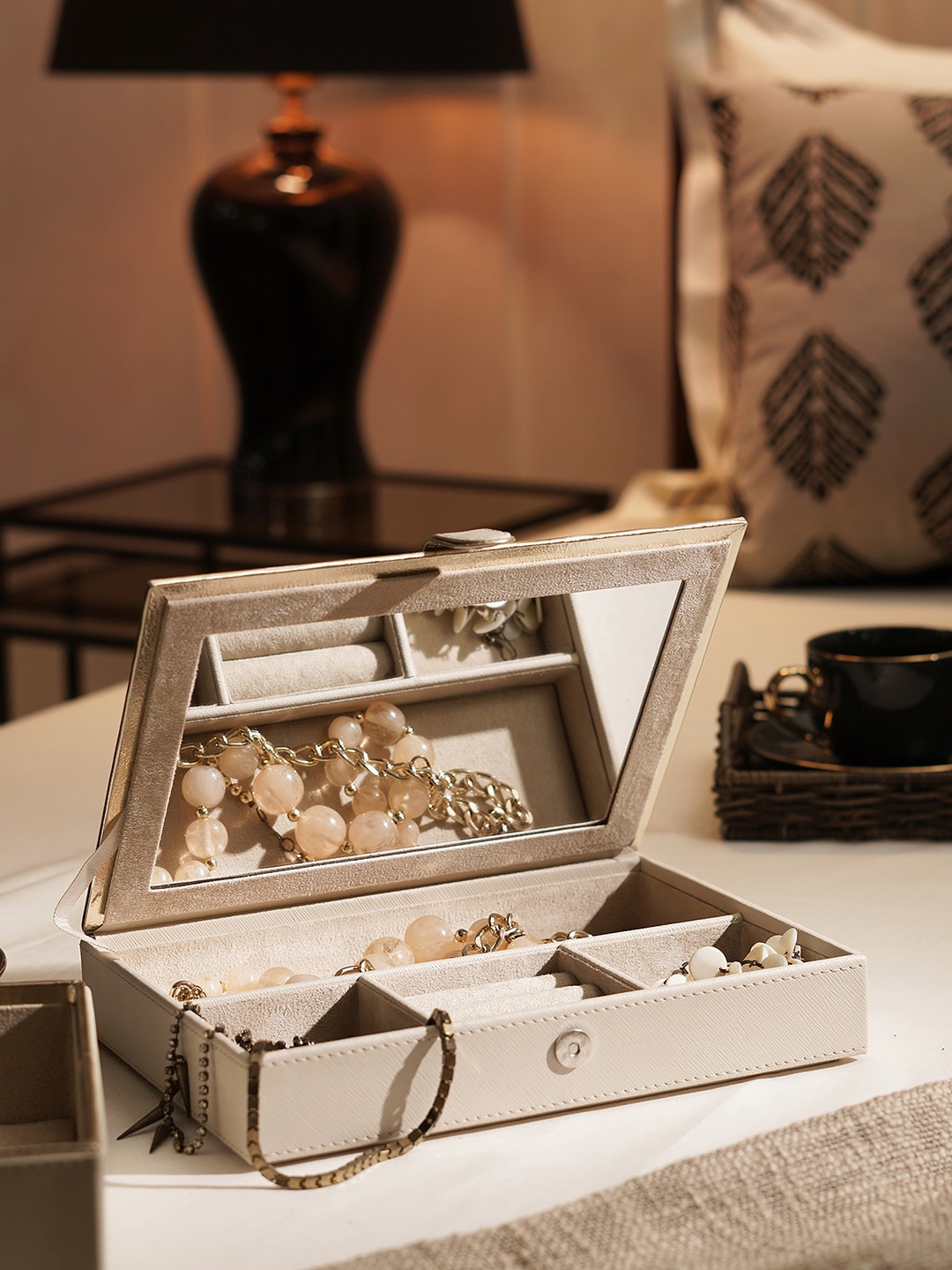 

Pure Home and Living Beige Jewellery Organiser