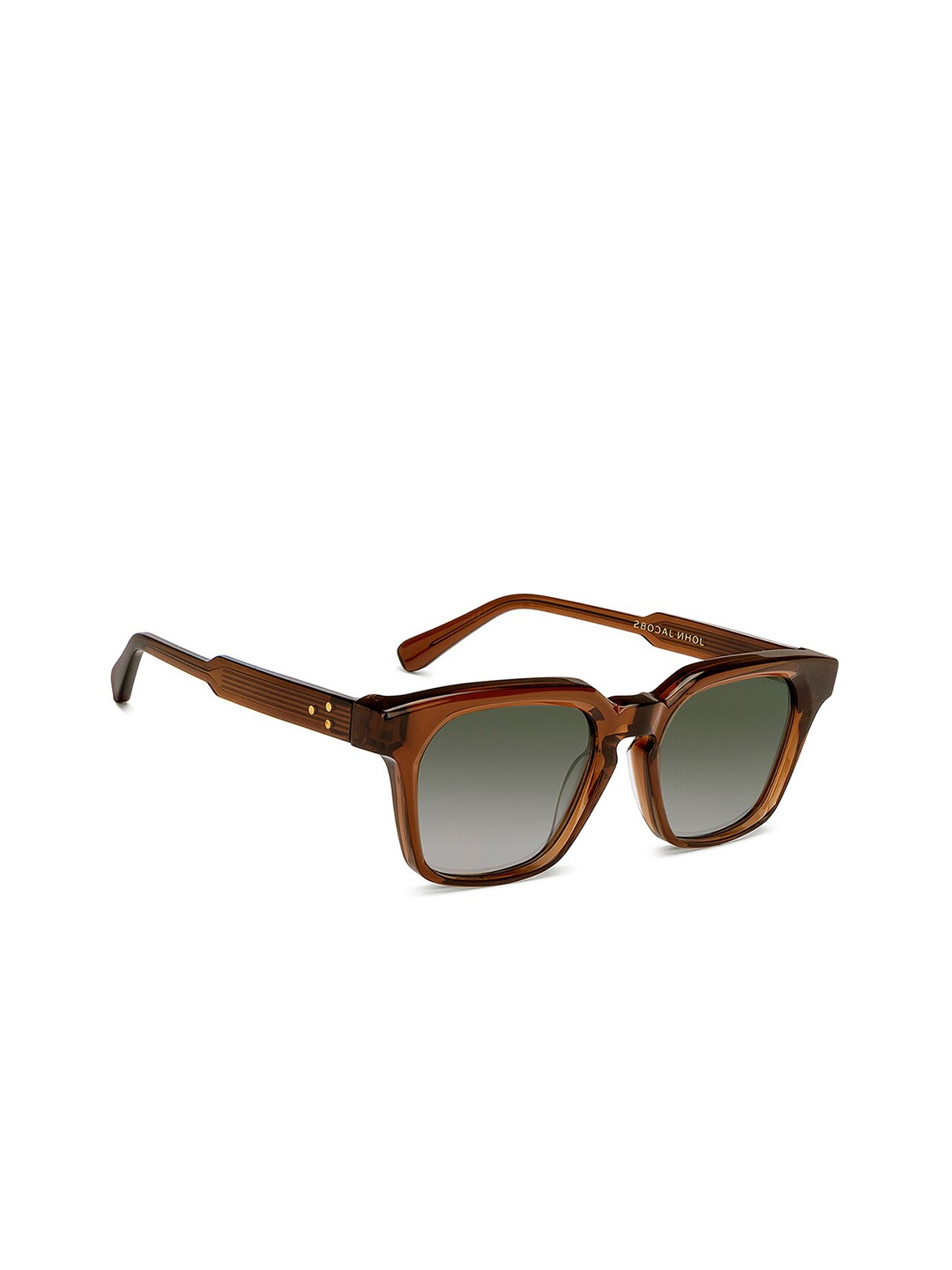 

John Jacobs Unisex Wayfarer Sunglasses with Polarised & UV Protected Lens 210231, Green