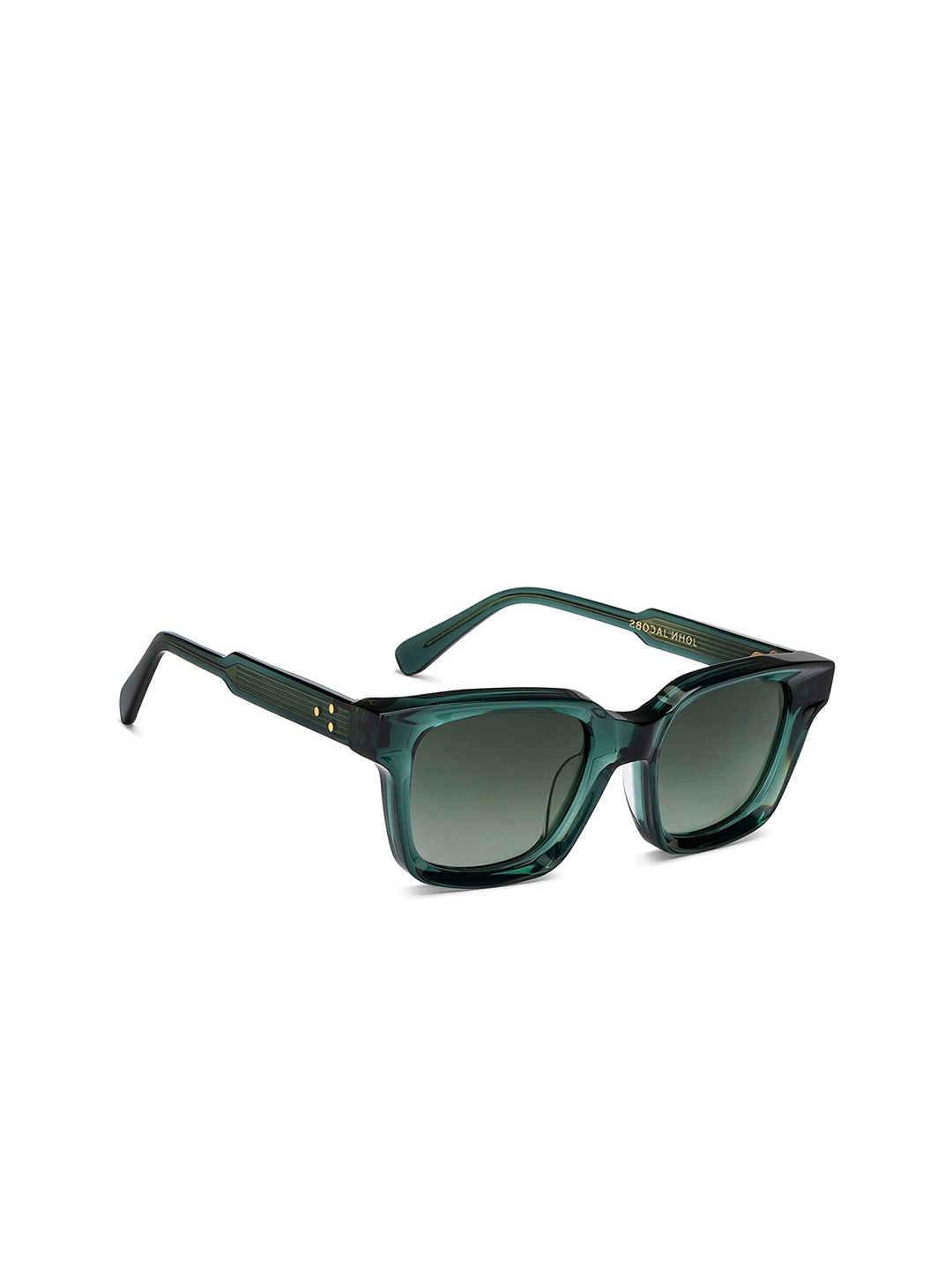 

John Jacobs Unisex Wayfarer Sunglasses with Polarised and UV Protected Lens, Green