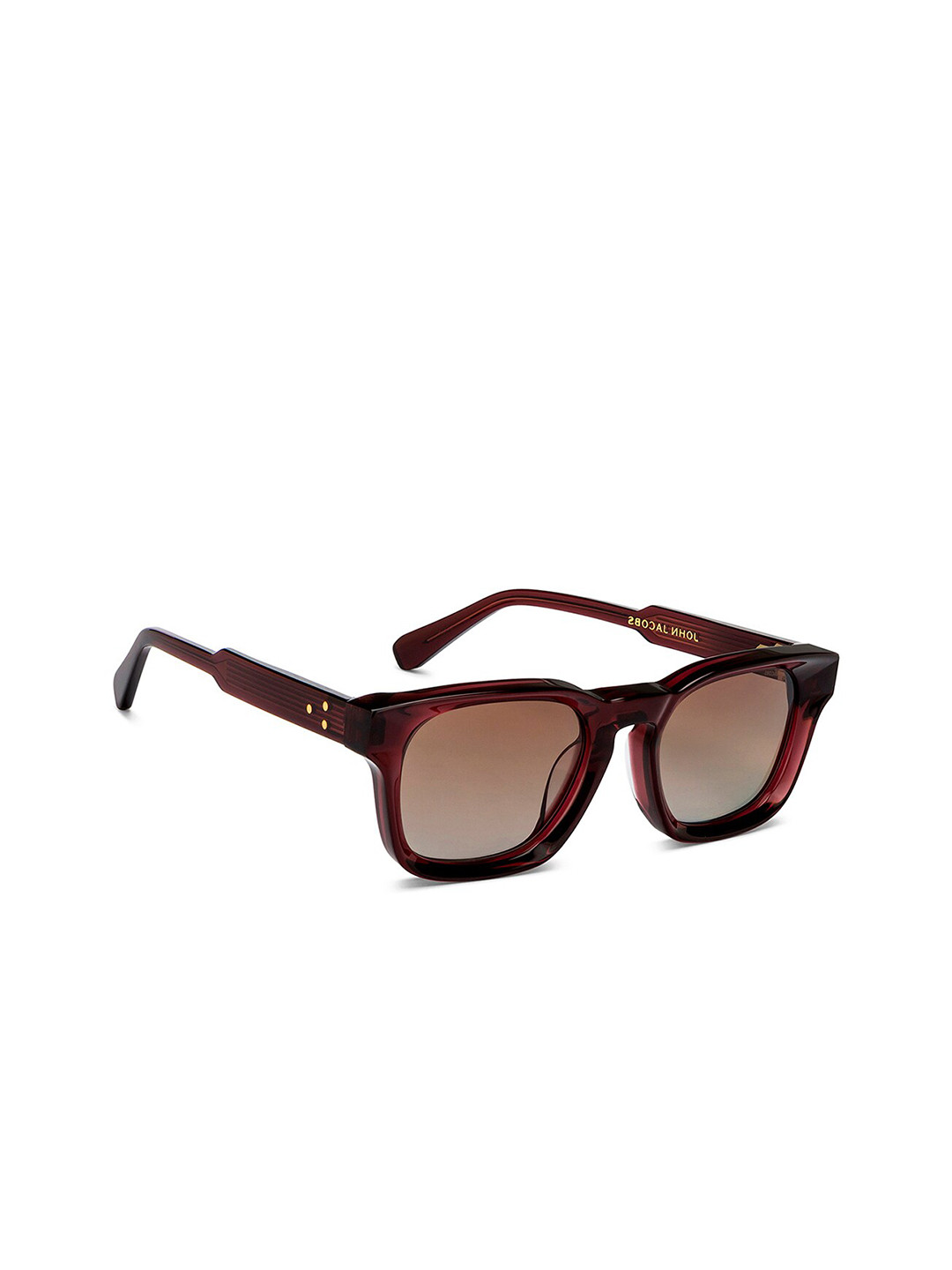 

John Jacobs Unisex Wayfarer Sunglasses With Polarised And UV Protected Lens, Brown