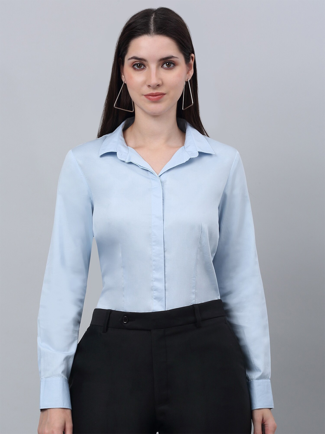 

Cantabil Comfort Cotton Formal Shirt, Blue