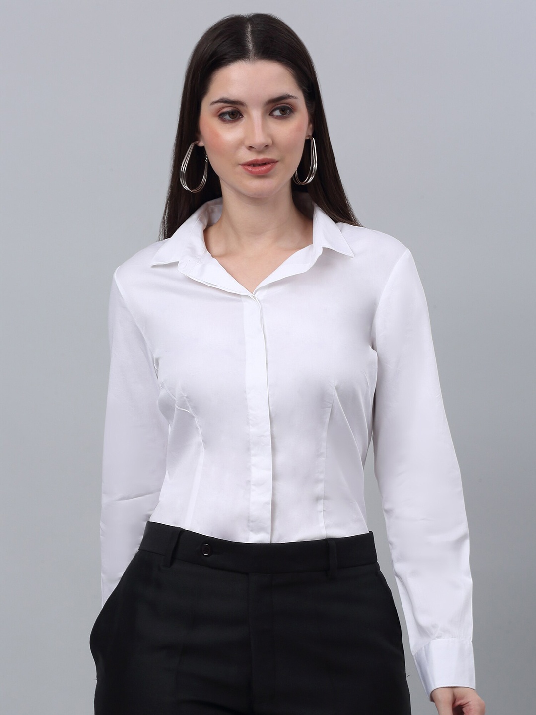 

Cantabil Comfort Cotton Formal Shirt, White