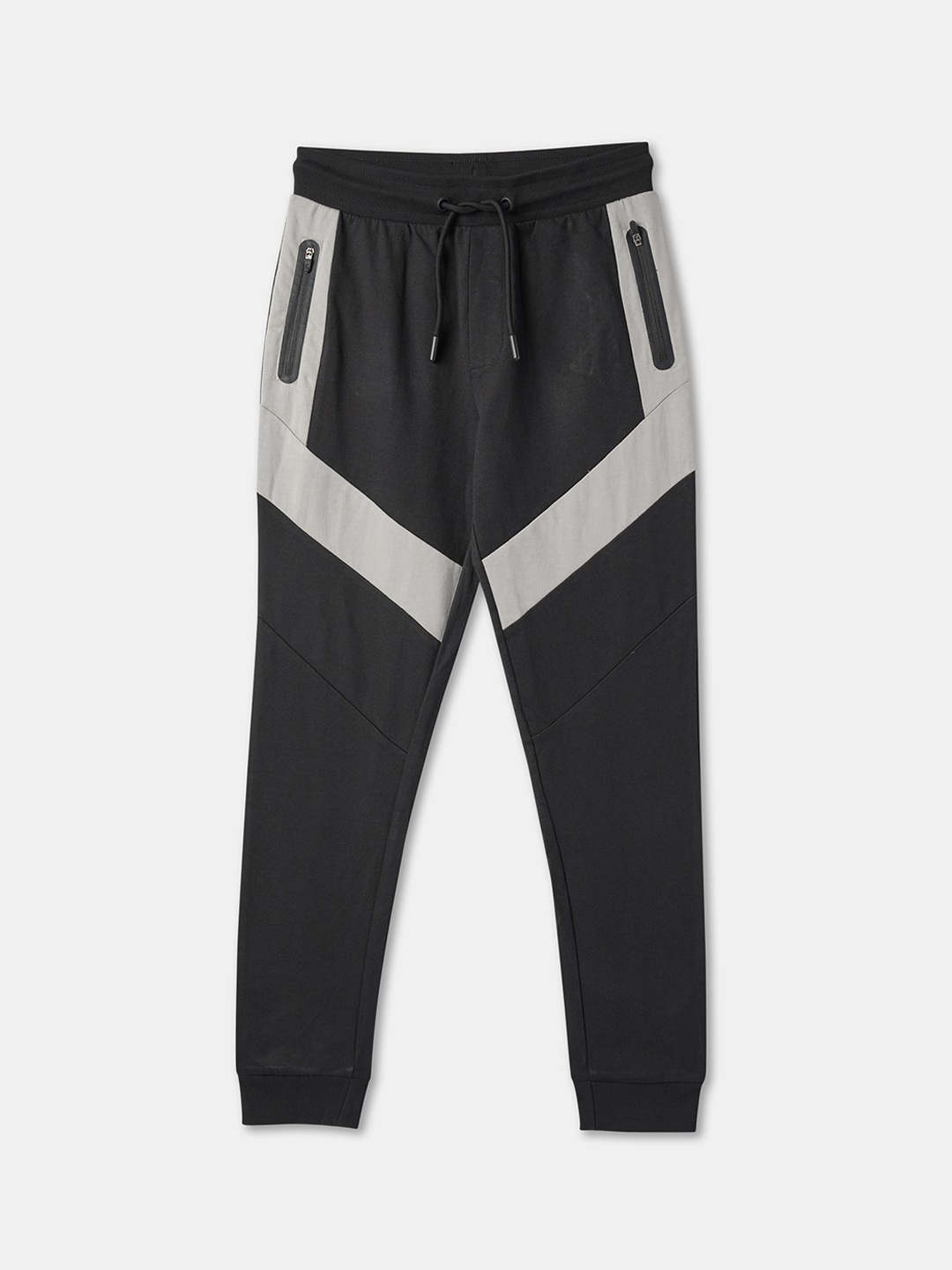 

R&B Boys Mid-Rise Cotton Relaxed Fit Joggers, Black