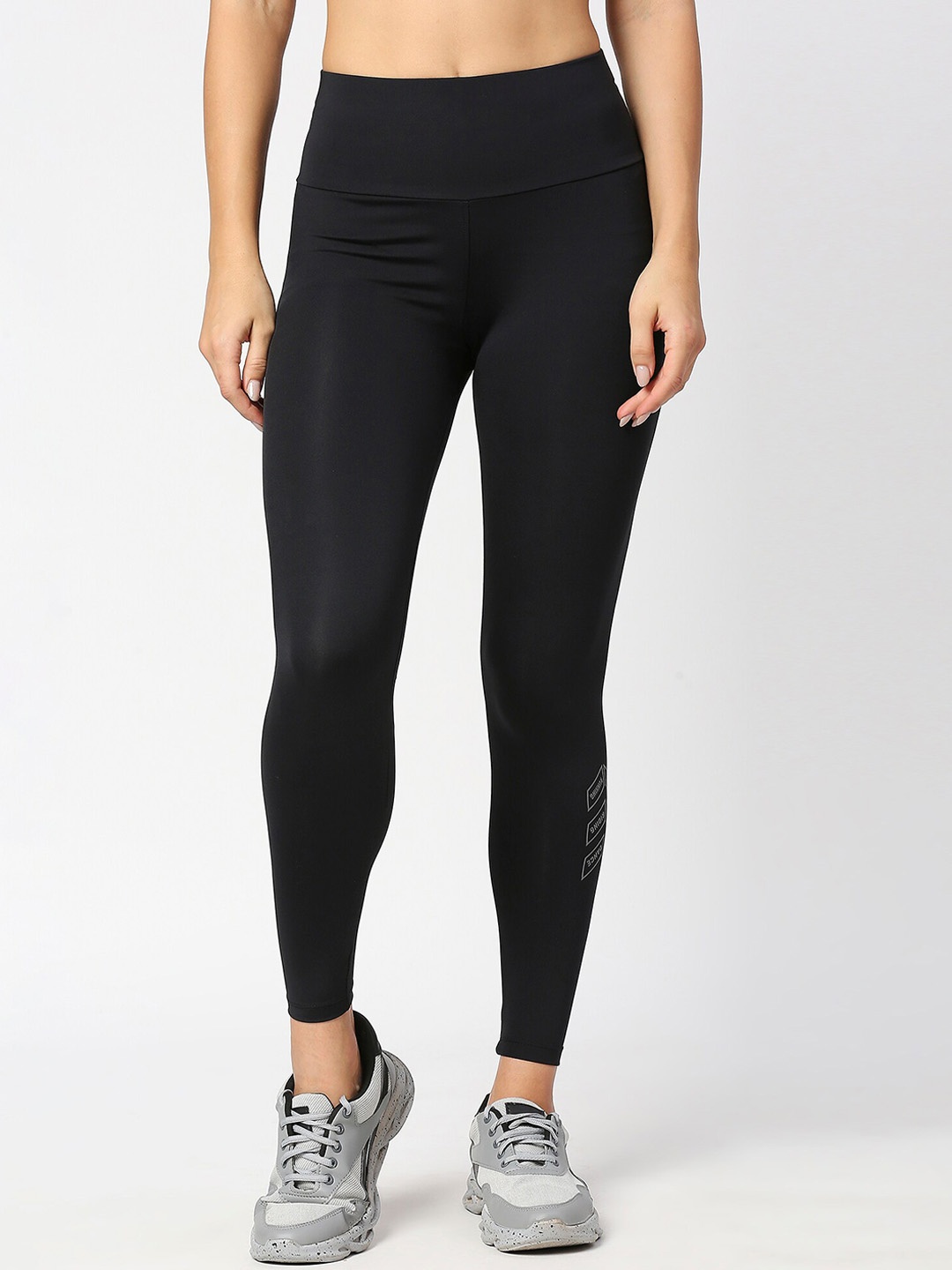 LAASA SPORTS High-Rise Dry-Fit Gym Tights, Black