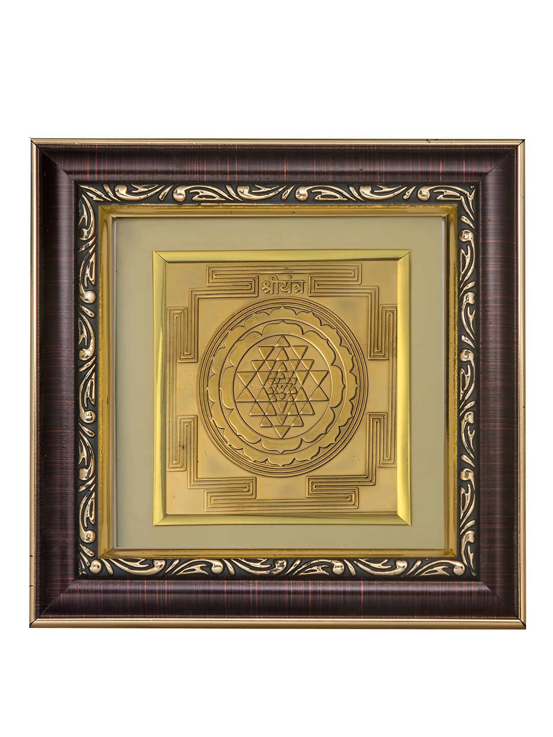 

Pray Everyday Beige & Brown Shree Yantra