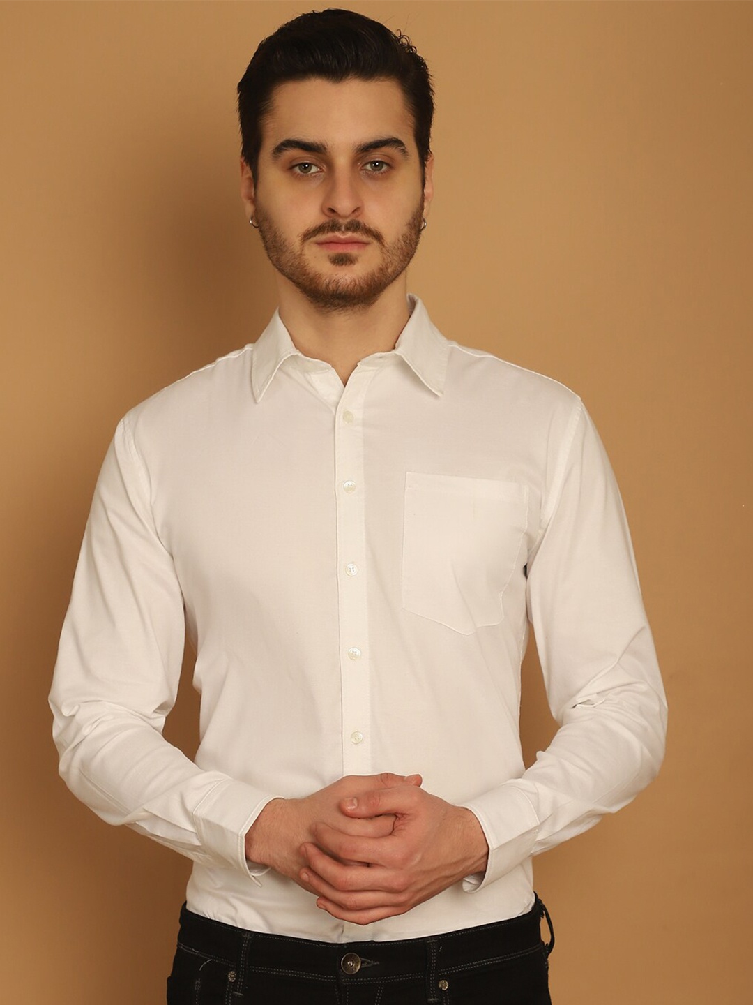 

Vanguard Premium Oxford Weave Pure Cotton Formal Shirt, White
