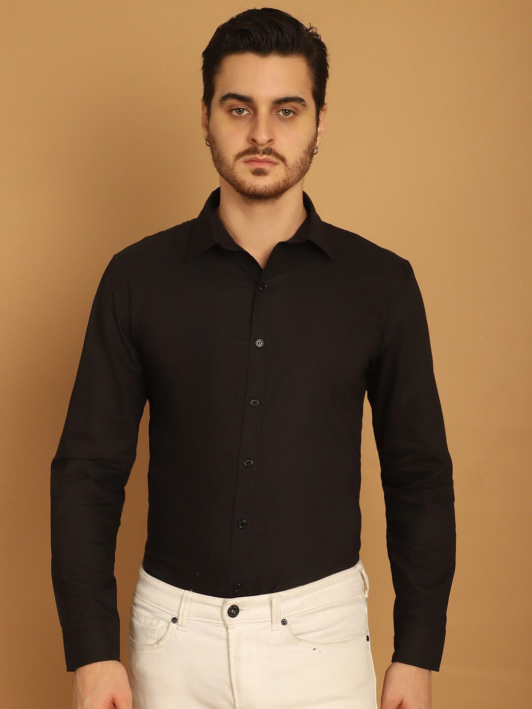 

Vanguard Comfort Pure Cotton Formal Shirt, Black