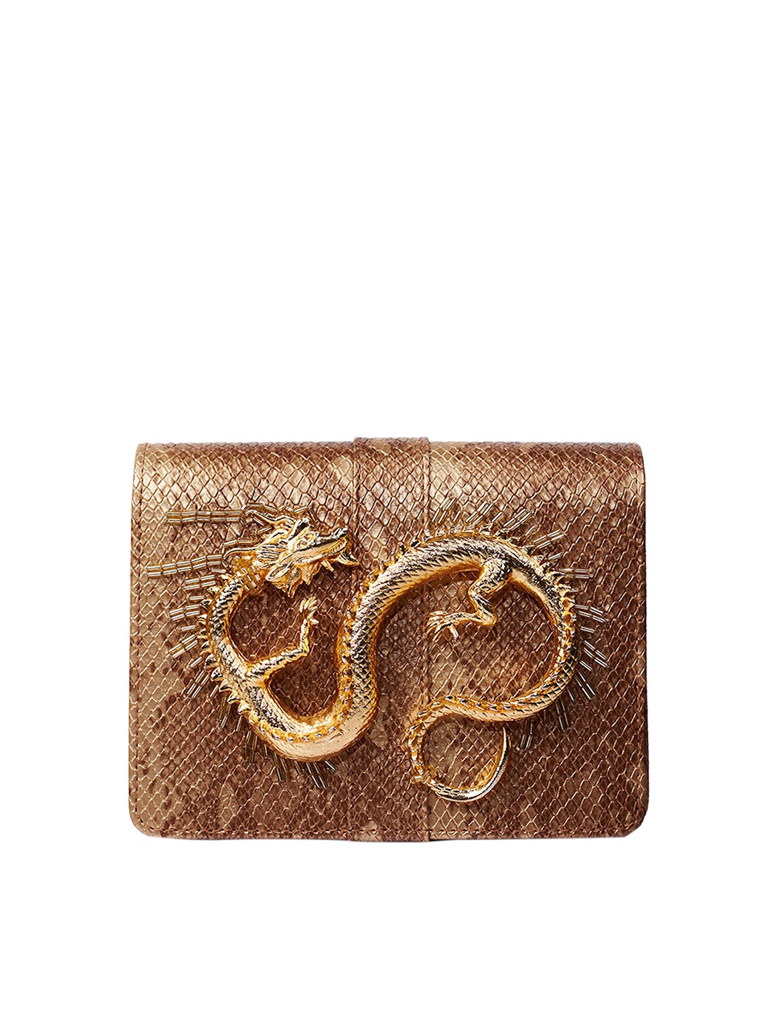 

BEAU MONDE Embellished Purse, Rose gold