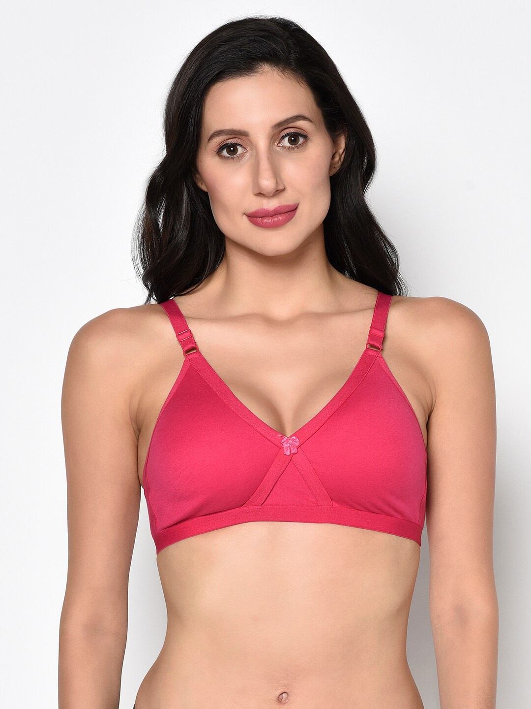 

PRETTYBOLD Full Coverage Cotton Bra With All Day Comfort, Pink