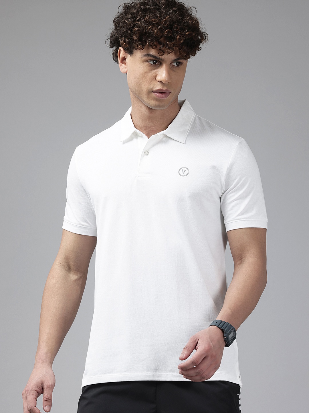 

Van Heusen Men Polo Collar T-shirt, White