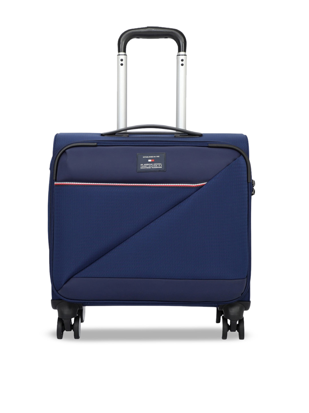 

Tommy Hilfiger Soft-Sided Overnighter Trolley Bag, Blue