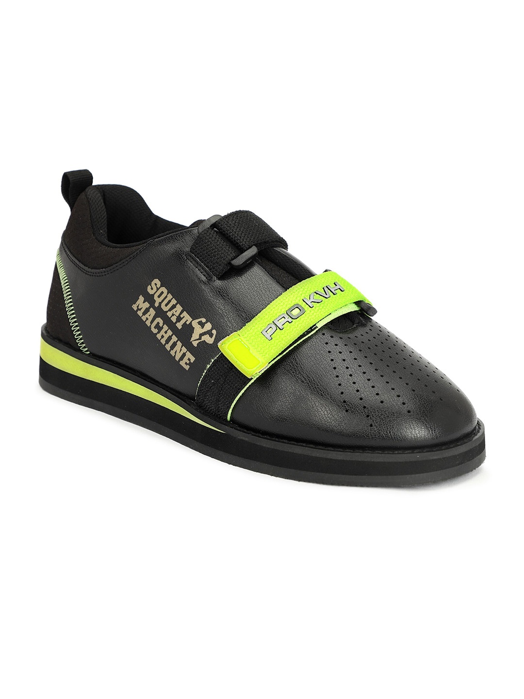 

PRO KVH Men Super Grip EVA Weightlifting Training or Gym Shoes, Black