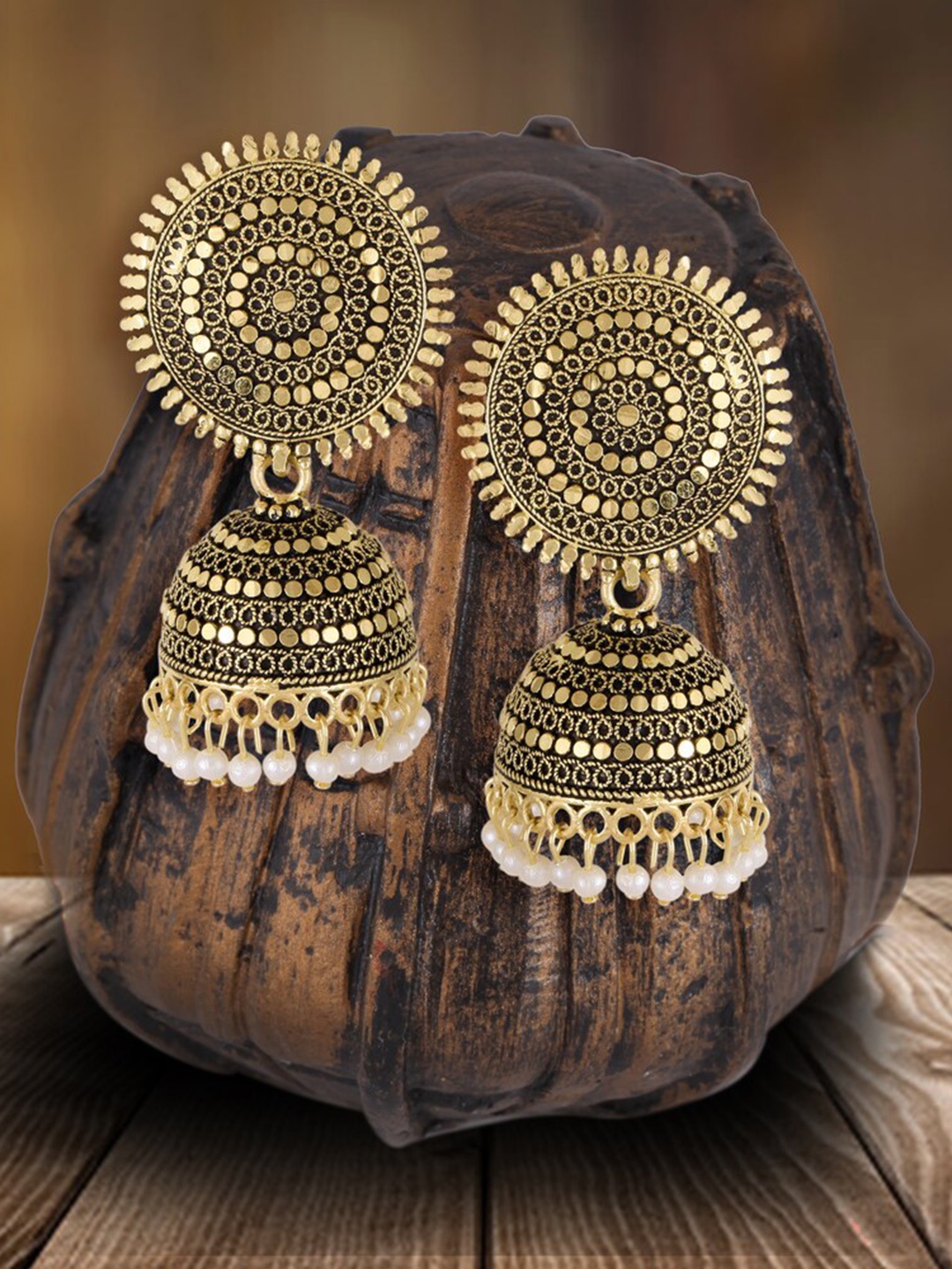 

MEENAZ Gold Plated Jhumkas