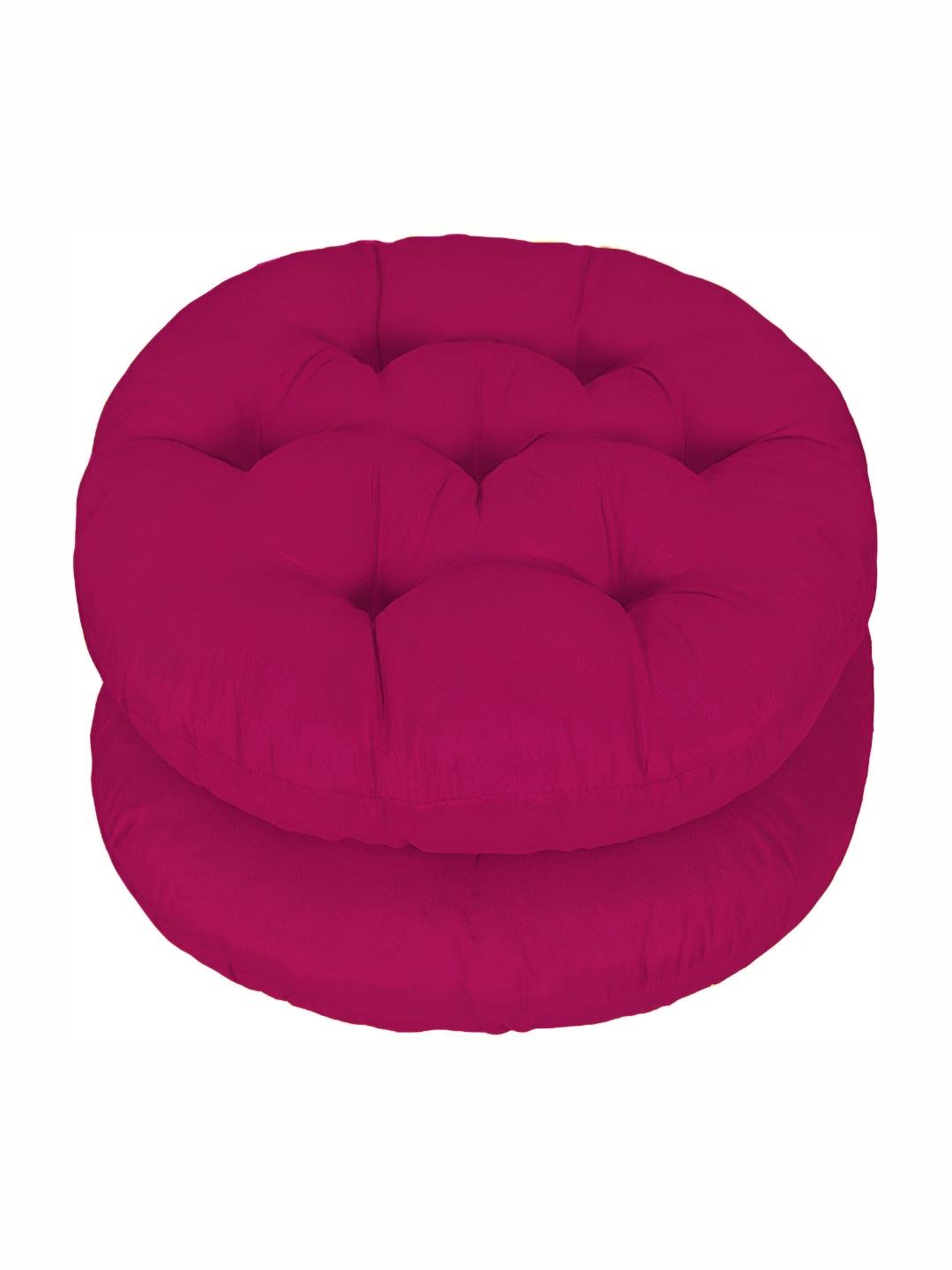 

DADDY COOL Pink 2 Pieces Cotton Round Cushion Chair Pads