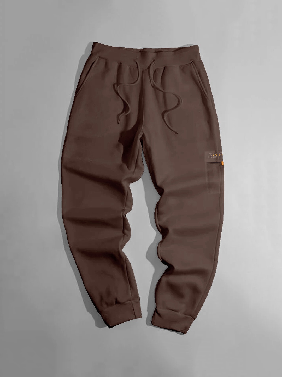 

BAESD Boys Mid-Rise Fleece Joggers, Brown