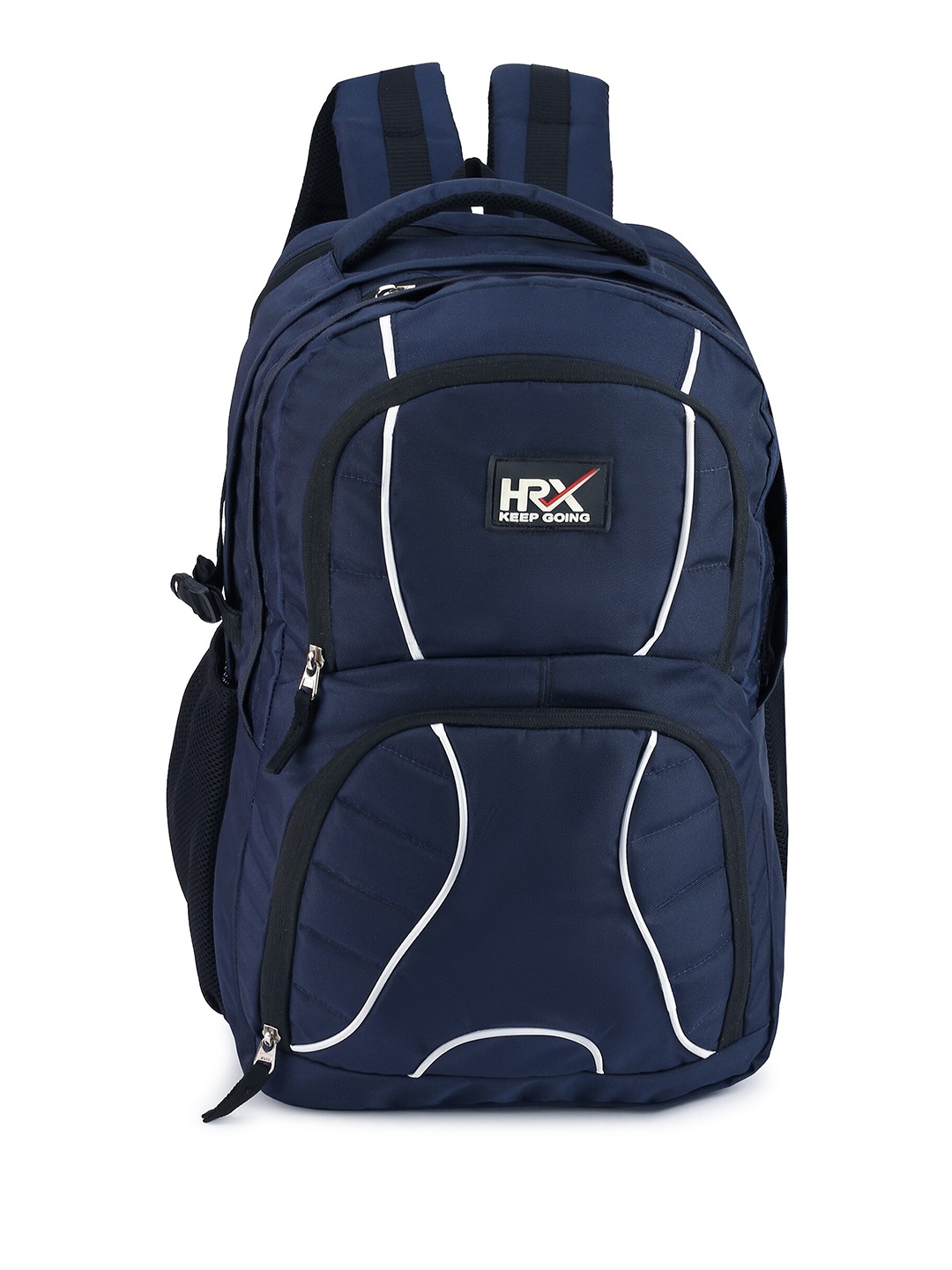 

HRX by Hrithik Roshan Unisex Navy Blue & Black Lightweight Water Resistance Backpack