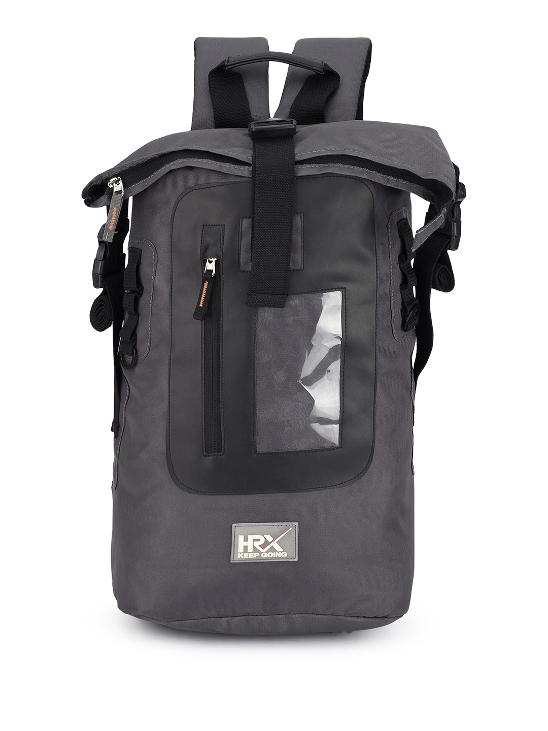 

HRX by Hrithik Roshan Unisex Ergonomic Rain Cover Water Resistance Padded Backpack 35 L, Black