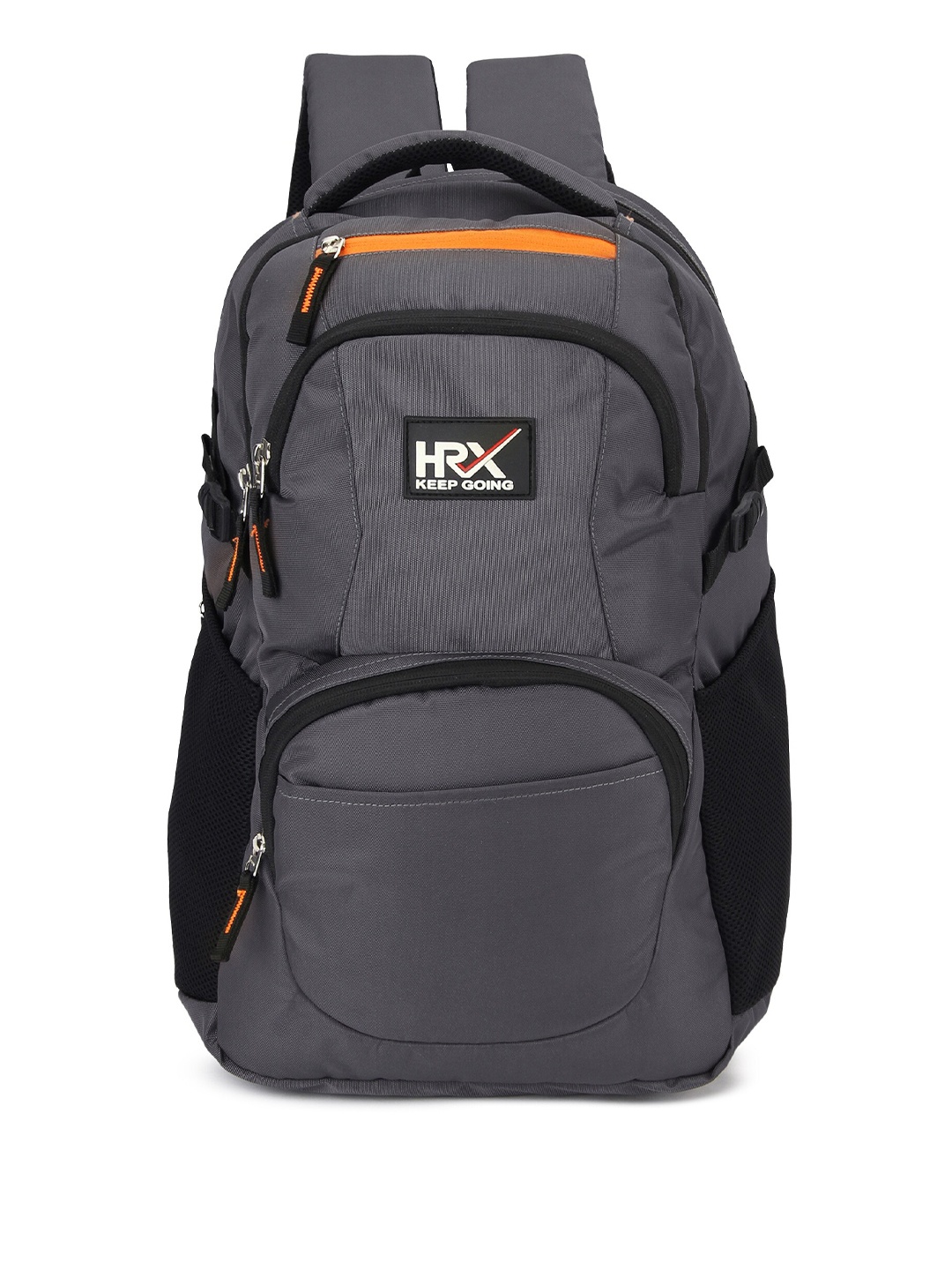 

HRX by Hrithik Roshan Unisex Black & Grey Large Backpack