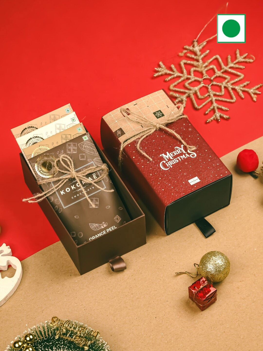 

Kokomae Artisanal Chocolate Christmas Hamper, Beige