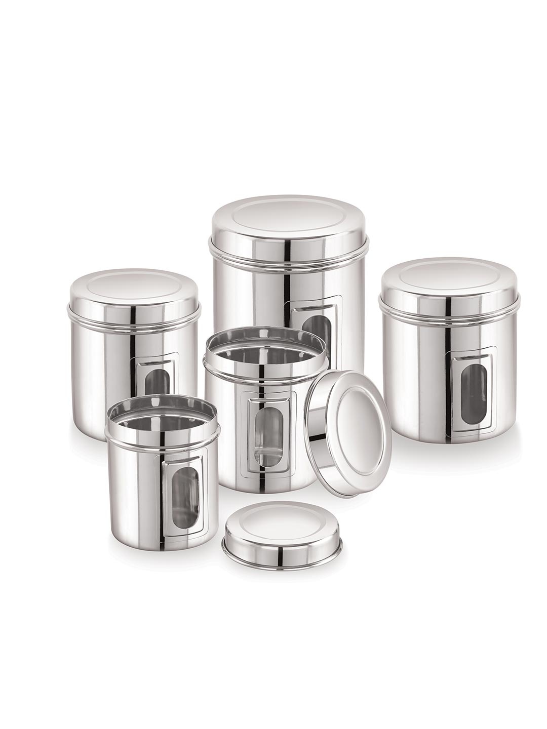 

iVBOX 5 Pieces Stainless Steel Containers Kitchen Storage 500 ml