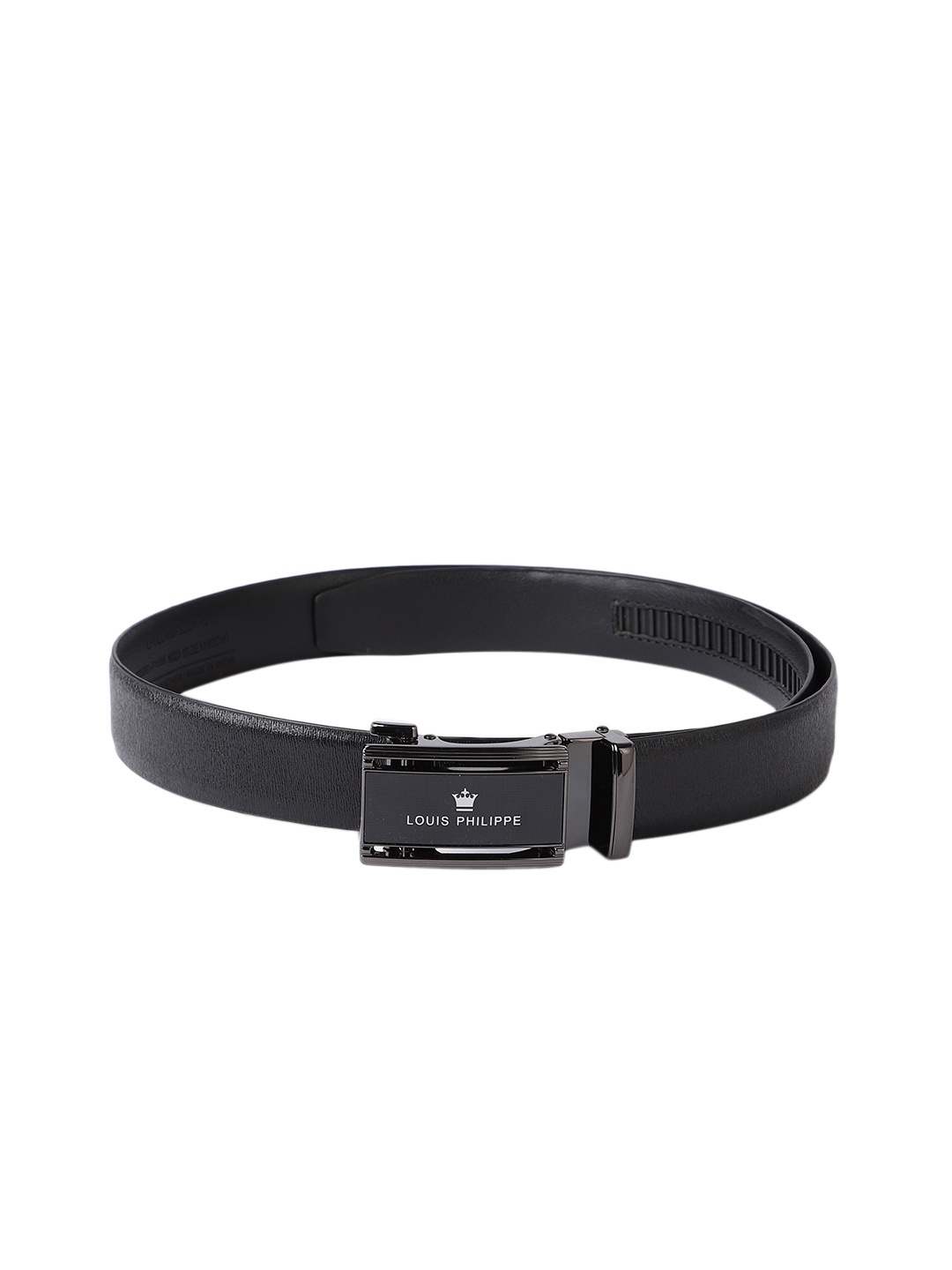 

Louis Philippe Men Leather Belt, Black