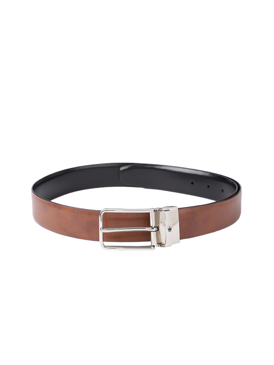 

Louis Philippe Men Reversible Leather Belt, Black