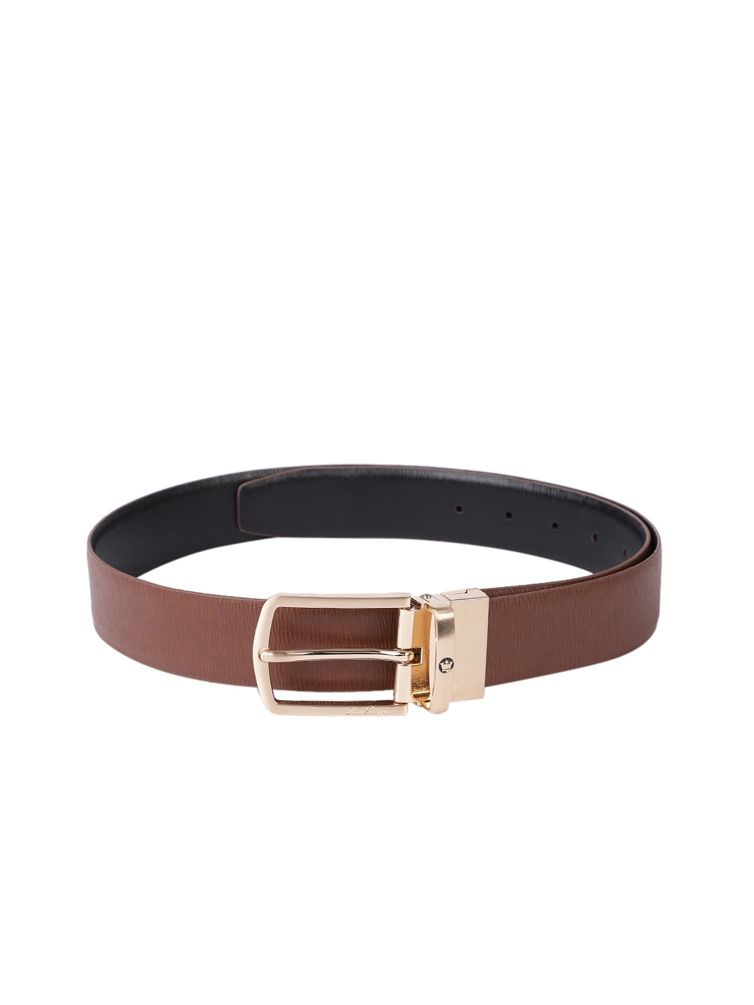 

Louis Philippe Men Reversible Leather Belt, Tan