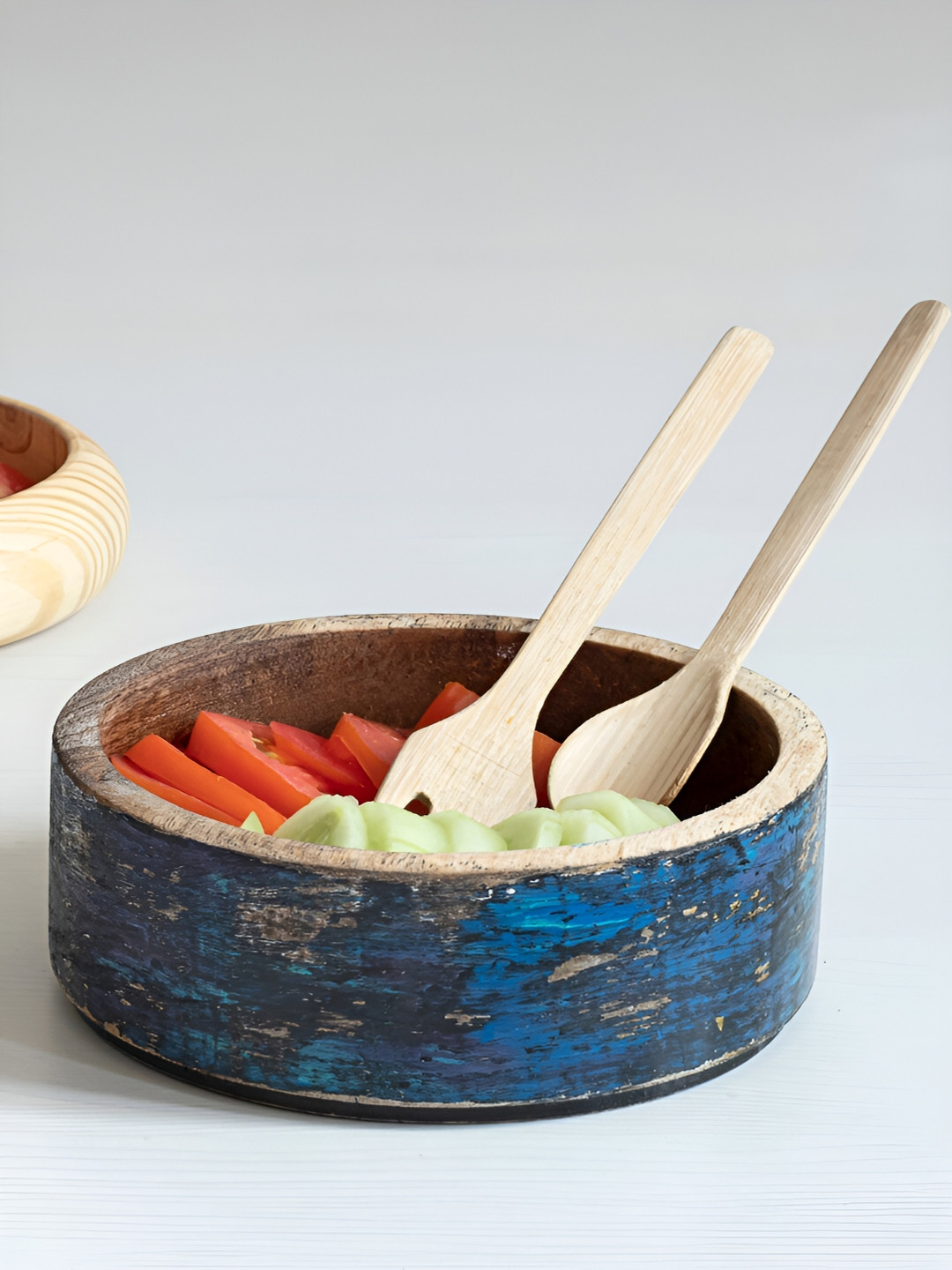 

Mirai Woods Wood 1 Pieces Smooth Surface Serving Bowl, Na