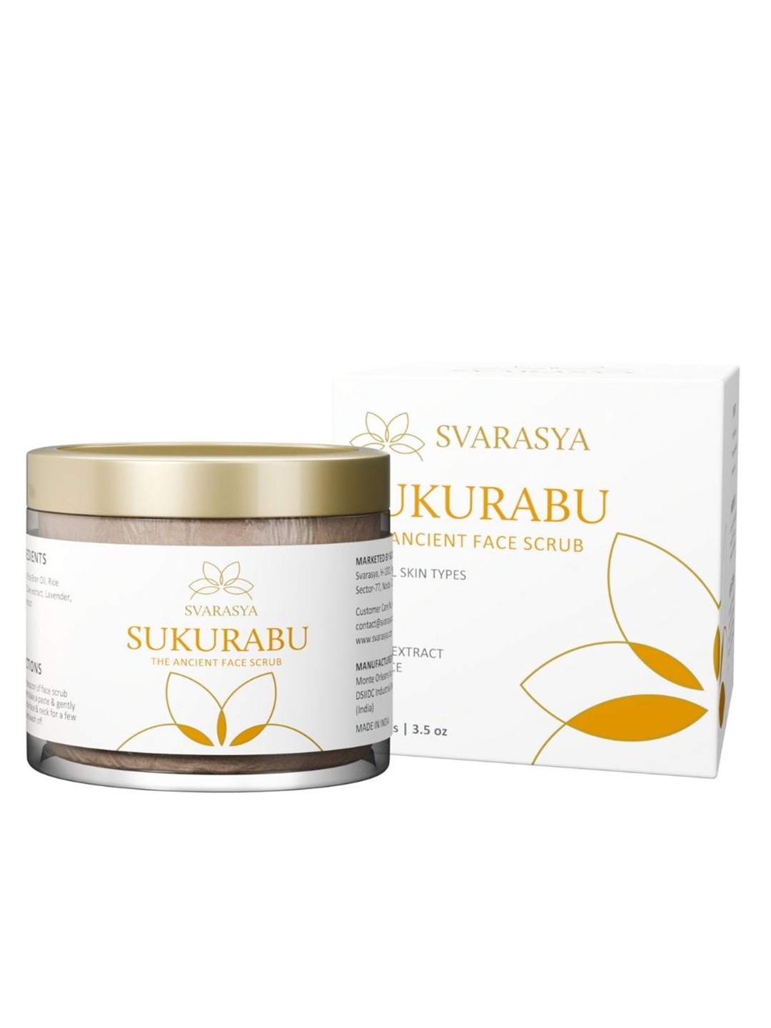 

Svarasya Sukurabu Natural Face Scrub For Glowing Skin - 100g, Pink