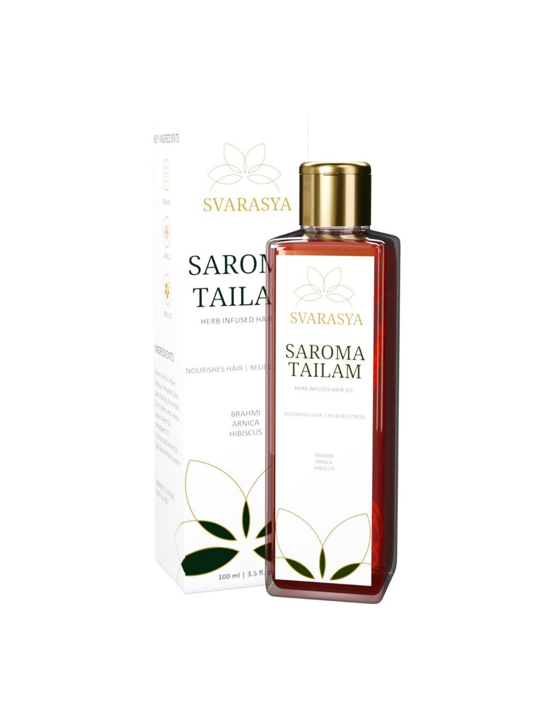 

Svarasya Saroma Thailam Healing Hair Oil For Hair & Scalp - 100ml, Green