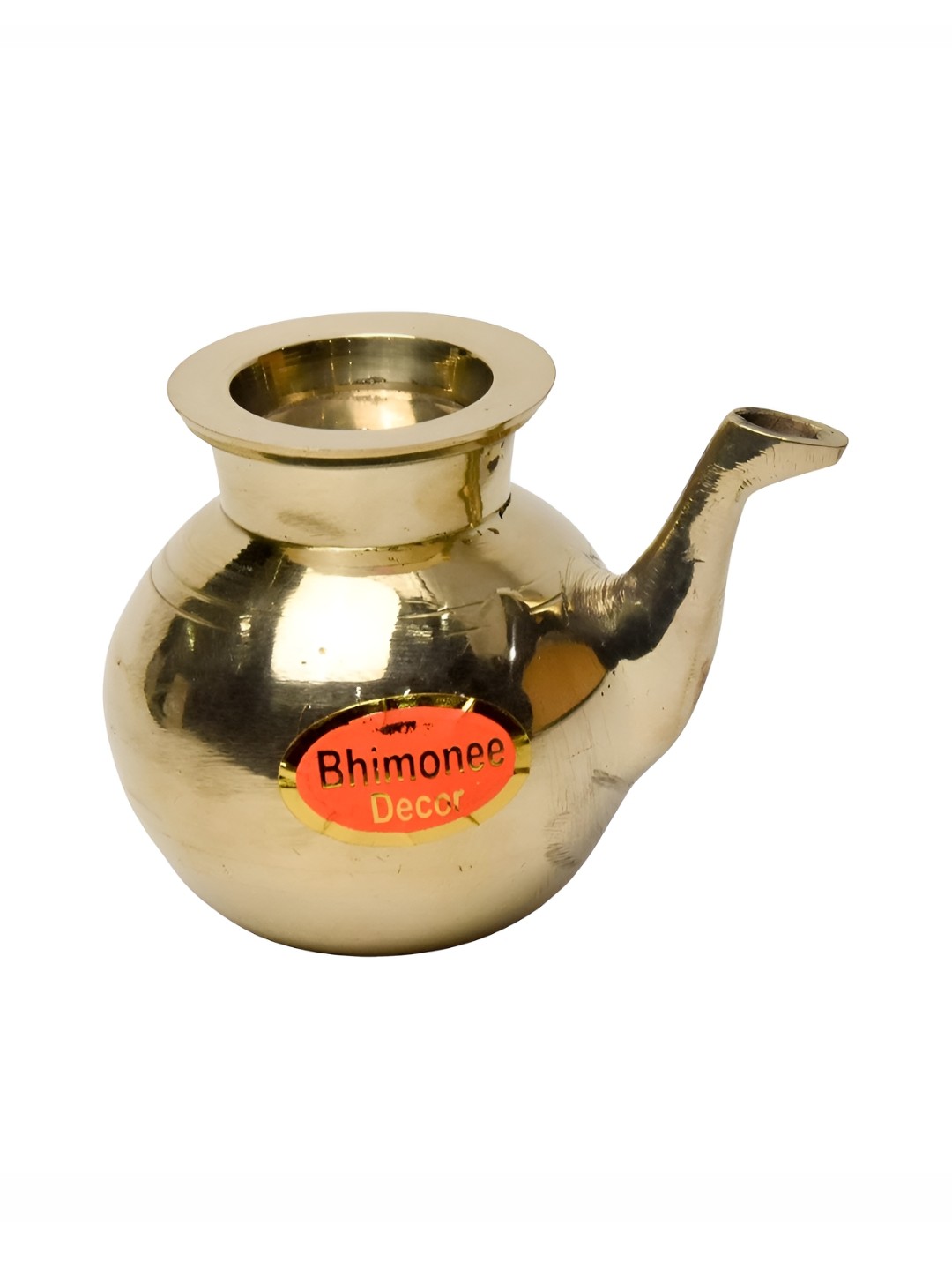 

Bhimonee Decor Gold-Toned Brass Pooja Kalash