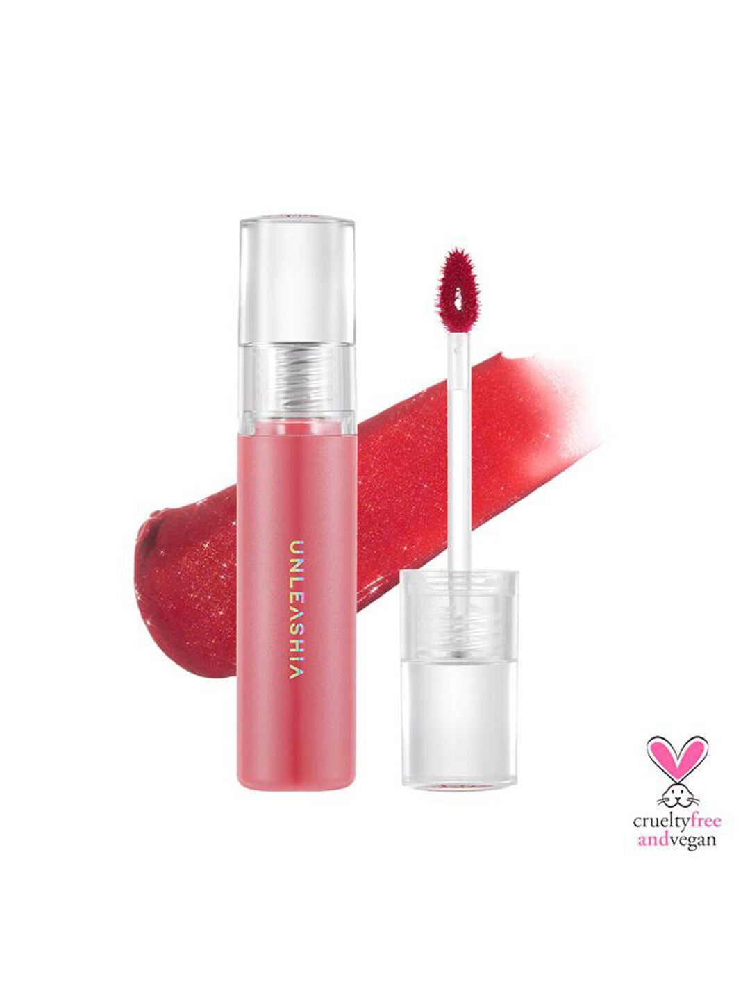 

Unleashia Non Sticky High Pigmented Lightweight Dazzle Lip Tint 5ml - Humming 04, Pink