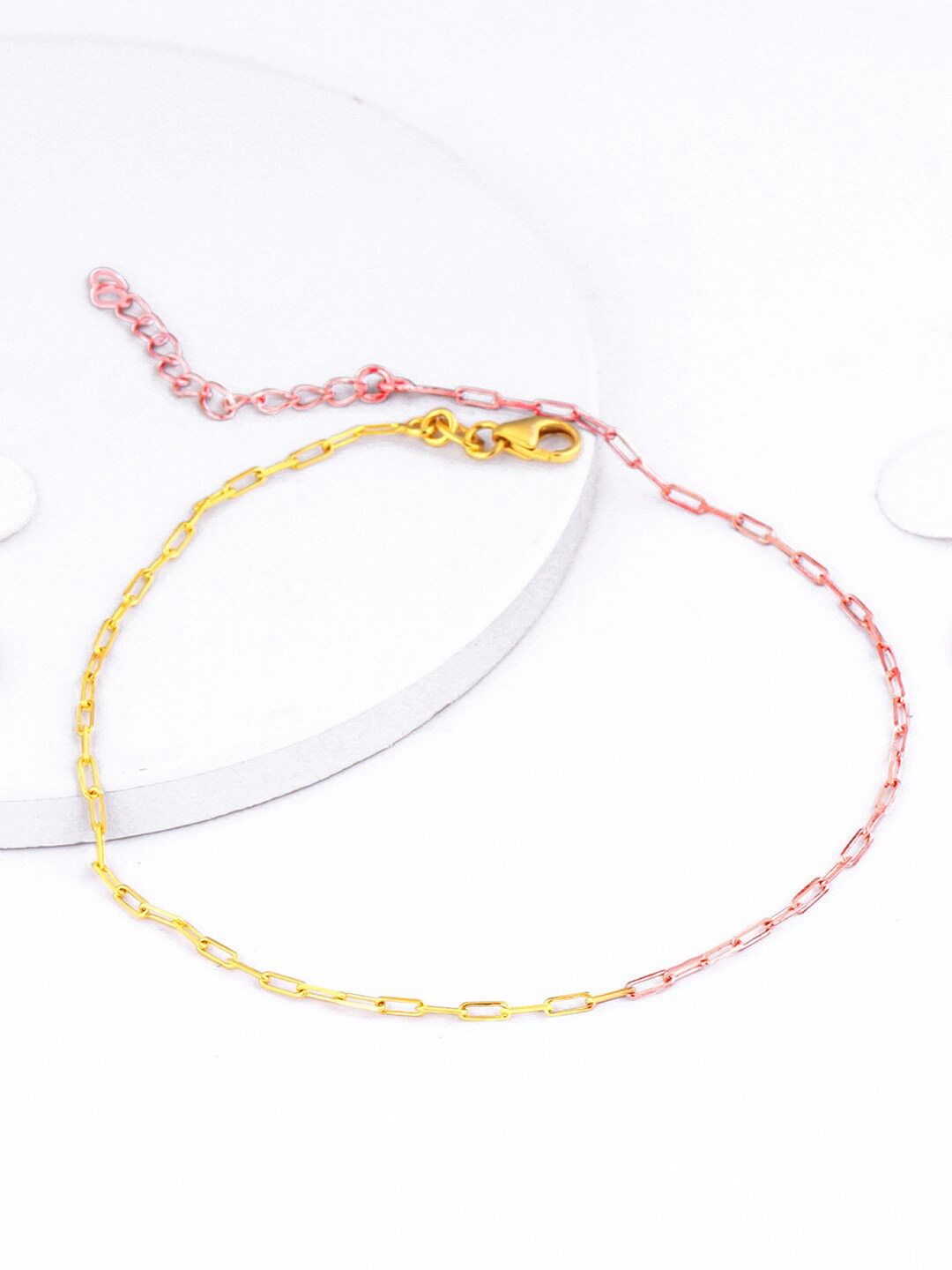 

GIVA 925 Sterling Silver Rose Gold & Gold Plated Anklets