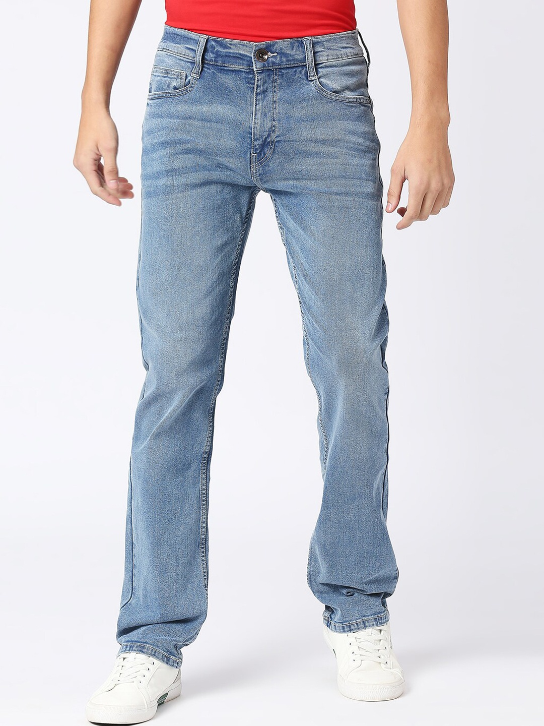 

Pepe Jeans Men Relaxed Fit Heavy Fade Clean Look Stretchable Jeans, Blue