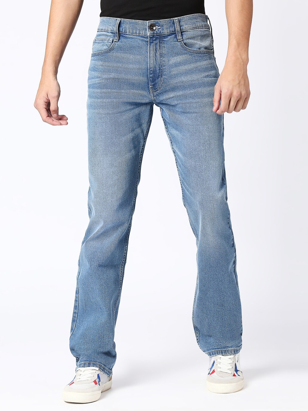 

Pepe Jeans Men Mid-Rise Light Fade Stretchable Jeans, Blue